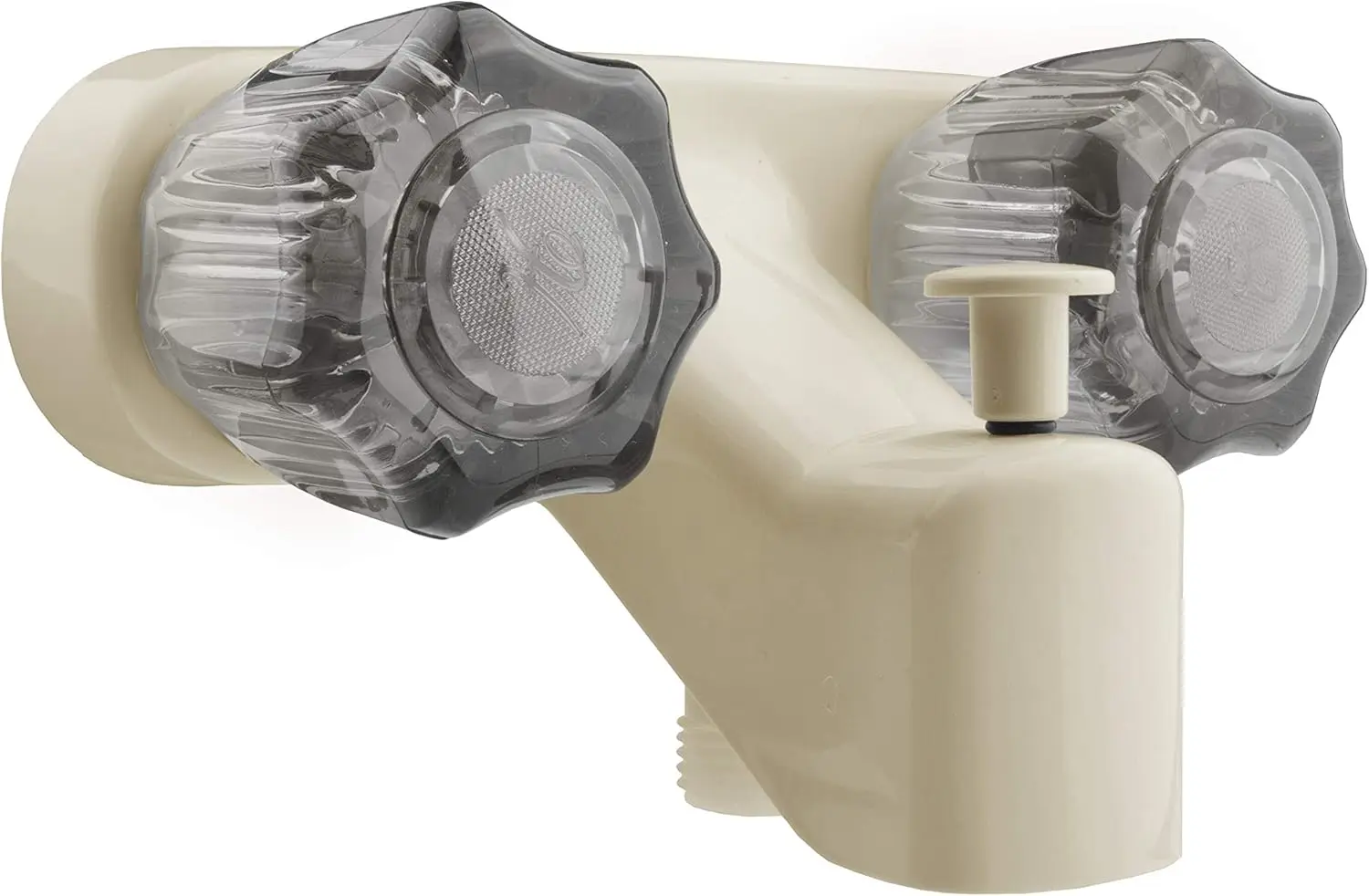 RV Tub Shower Faucet Valve Diverter with Smoked Acrylic Knobs, 2-Hole 4" Center, 4 GPM
RV Tub Shower Faucet Valve Diverter with Smoked Acrylic Knobs, 2-Hole 4" Center, 4 GPM