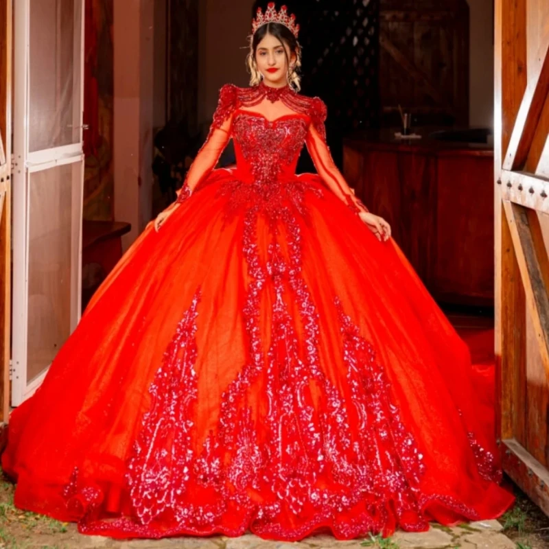 Red Shiny Quinceanera Dresses Off The Shoulder Sequin Applique Lace Beading Crystal Tull Corset Party Birthday Sweet 16 Dres
Red Shiny Quinceanera Dresses Off The Shoulder Sequin Applique Lace Beading Crystal Tull Corset Party Birthday Sweet 16 Dres