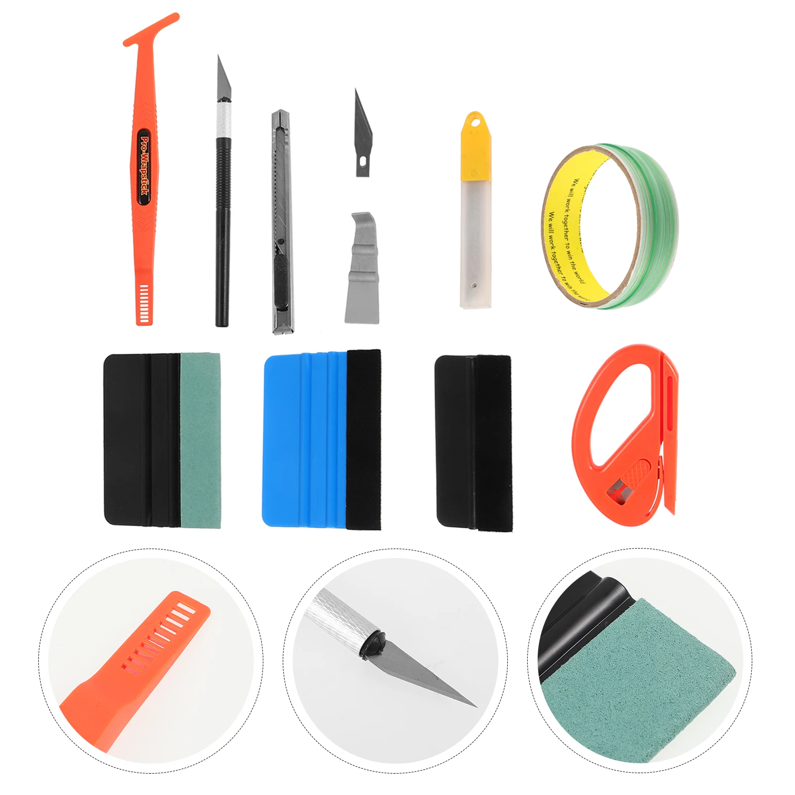 15 Piece Tool Set Car Window Tint Tools Scraper Practical Window Tint Tool Knife Blade Tinting Kit Plastic Efficient
15 Piece Tool Set Car Window Tint Tools Scraper Practical Window Tint Tool Knife Blade Tinting Kit Plastic Efficient