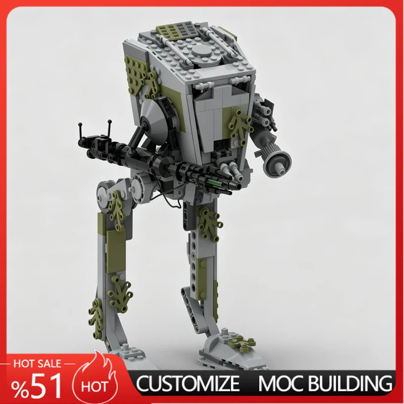 134 PCS All Terrain Sci-Fi Walker MOC Model Assembly Educational Toy Gift For funs Boys Birthday Festival Collection Home Decor
134 PCS All Terrain Sci-Fi Walker MOC Model Assembly Educational Toy Gift For funs Boys Birthday Festival Collection Home Decor