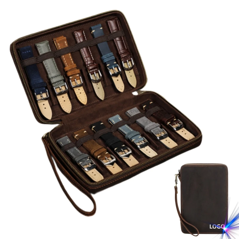 Craftsman Spirit Style for Rolex Watch Strap Genuine Leather Handmade Zipper Bag Watch Band Organizer Box Case Free Custom Logo
Craftsman Spirit Style for Rolex Watch Strap Genuine Leather Handmade Zipper Bag Watch Band Organizer Box Case Free Custom Logo