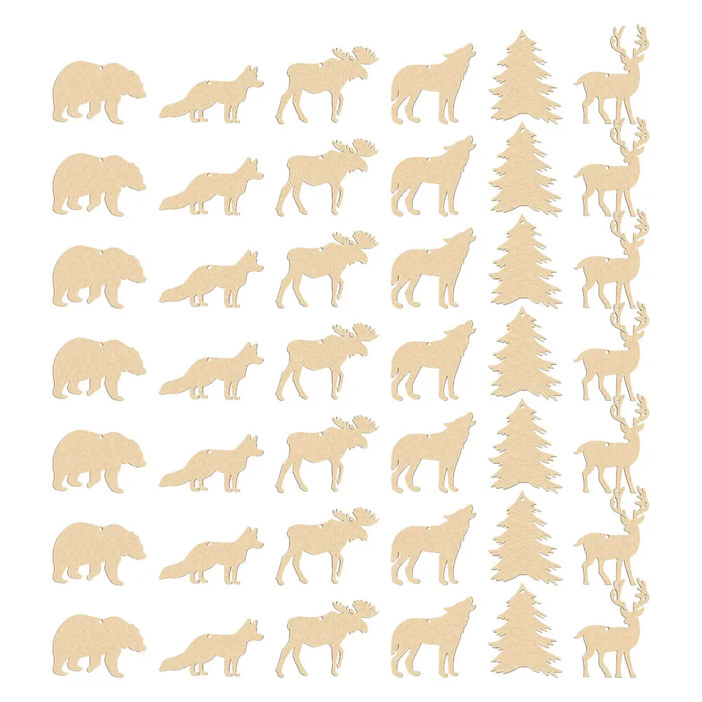 60 Pcs Animal Ornaments Jungle Cutout Craft Embellishments Wood Decoration Graffiti Crafts Child
60 Pcs Animal Ornaments Jungle Cutout Craft Embellishments Wood Decoration Graffiti Crafts Child