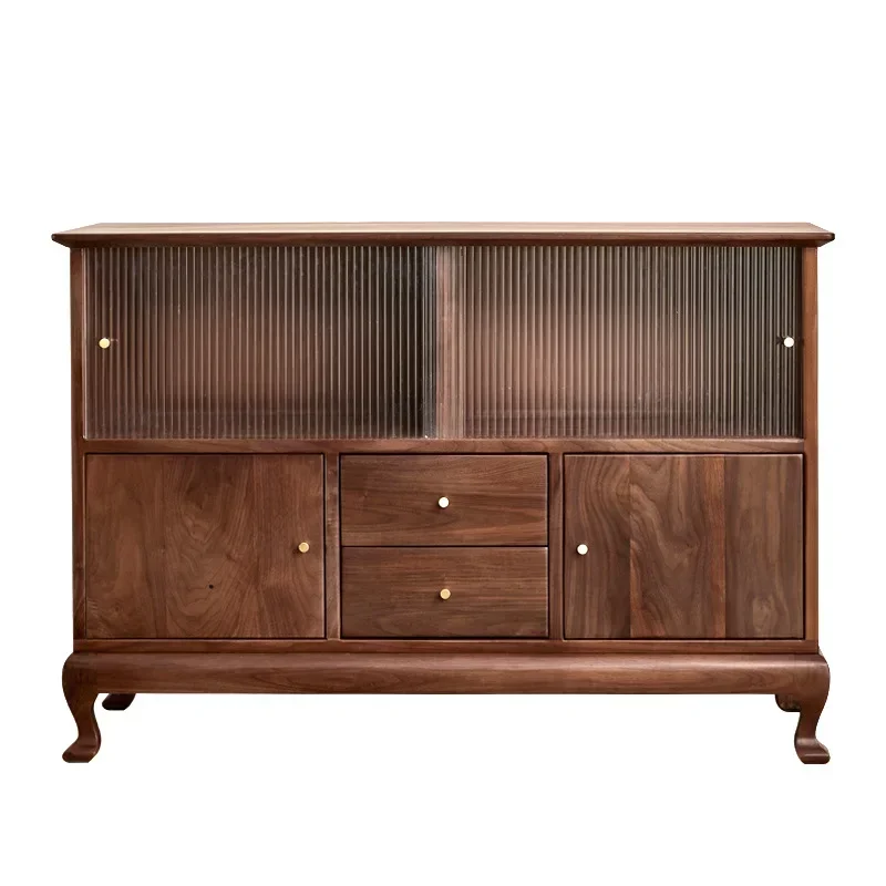 North American black walnut solid wood dining side cabinet multi-functional retro storage cabinet simple living room
North American black walnut solid wood dining side cabinet multi-functional retro storage cabinet simple living room