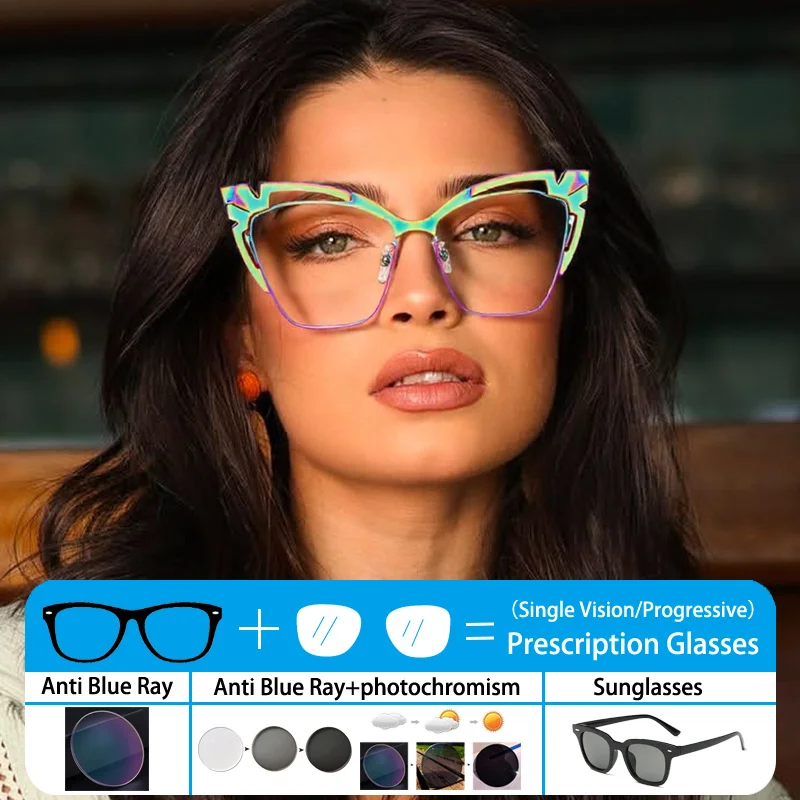 Fashion Green Leopard Frame Hyperopic Photochromic Anti Blue Ray Femal Trend Sunglasses Presbyopic Short Prescription Glasses
Fashion Green Leopard Frame Hyperopic Photochromic Anti Blue Ray Femal Trend Sunglasses Presbyopic Short Prescription Glasses