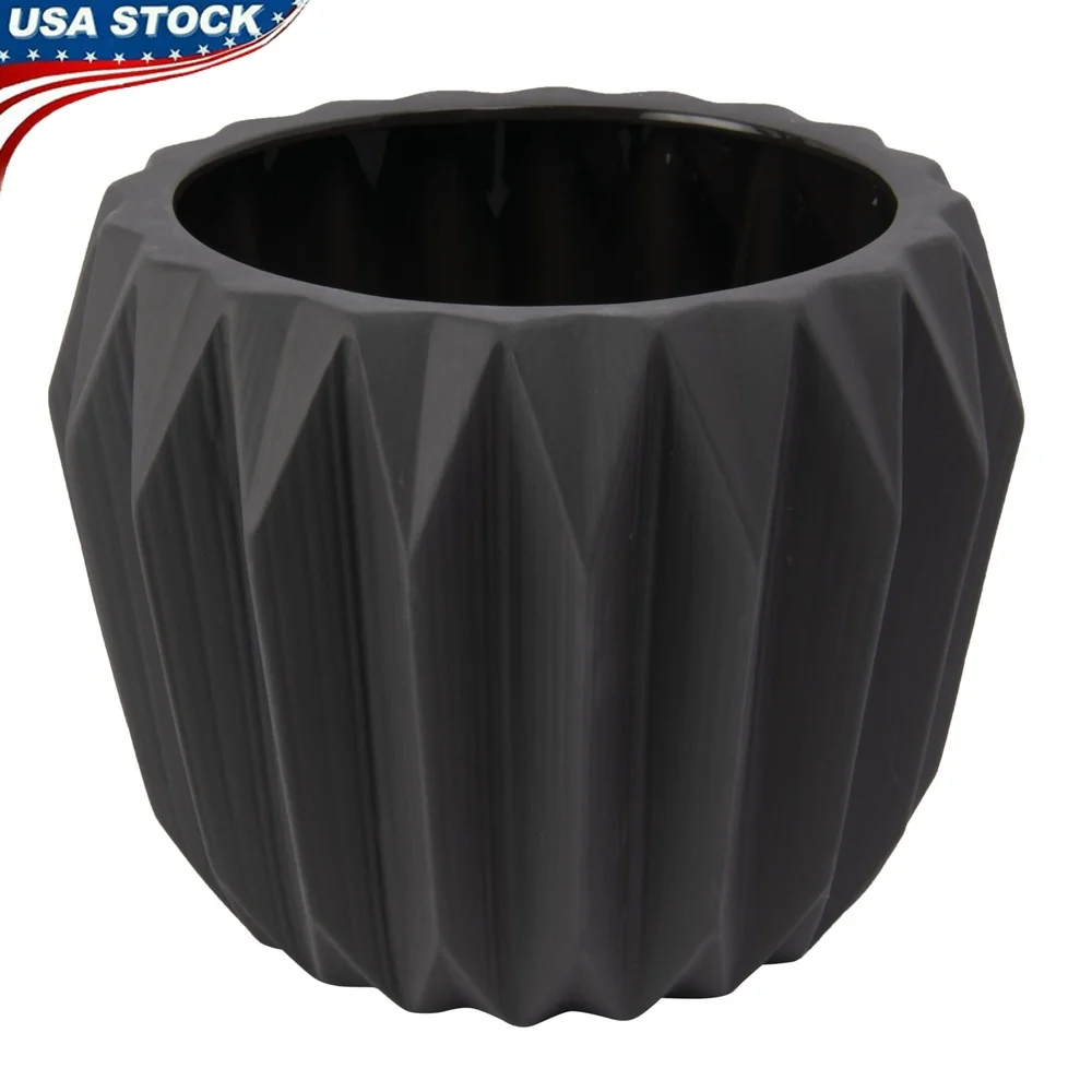 Fluted Stoneware Planter Indoor Outdoor Matte Grey Flower Pot Succulent Holder Modern Home Decor Garden Planters Pottery Vases
Fluted Stoneware Planter Indoor Outdoor Matte Grey Flower Pot Succulent Holder Modern Home Decor Garden Planters Pottery Vases