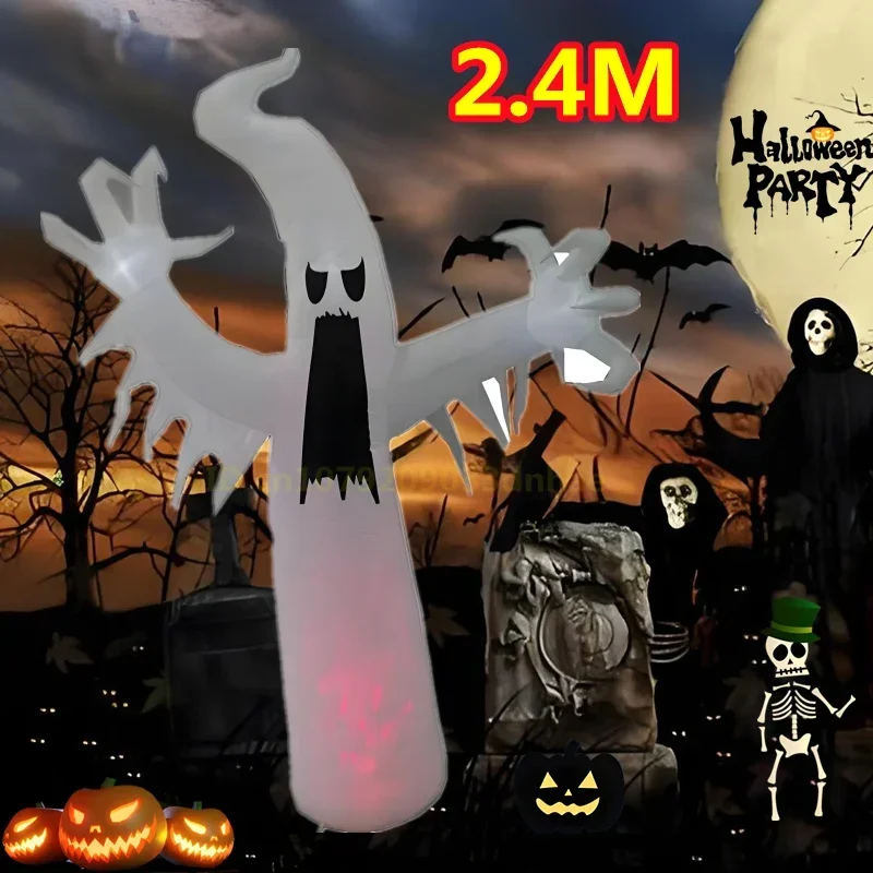 2.4M Halloween Inflatable Ghost Model With LED Halloween Party Scary Decoration Hanging Decor Inflatable Model for Outdoor Yard
2.4M Halloween Inflatable Ghost Model With LED Halloween Party Scary Decoration Hanging Decor Inflatable Model for Outdoor Yard