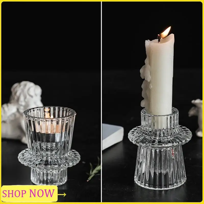 Especial 4 Pieces Glass Candle Holders 2 Different Sizes Modern Fluted Design Candle Holder For Wedding Decor A
Especial 4 Pieces Glass Candle Holders 2 Different Sizes Modern Fluted Design Candle Holder For Wedding Decor A