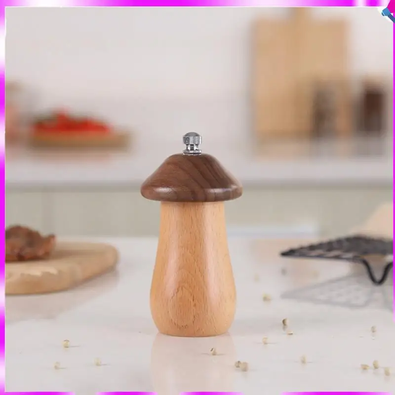 N96R мельница для перца из массива дерева, милая деревянная мельница в форме гриба, кухонный многоцелевой шлифовальный инструмент, бутылка для приправ
N96R мельница для перца из массива дерева, милая деревянная мельница в форме гриба, кухонный многоцелевой шлифовальный инструмент, бутылка для приправ