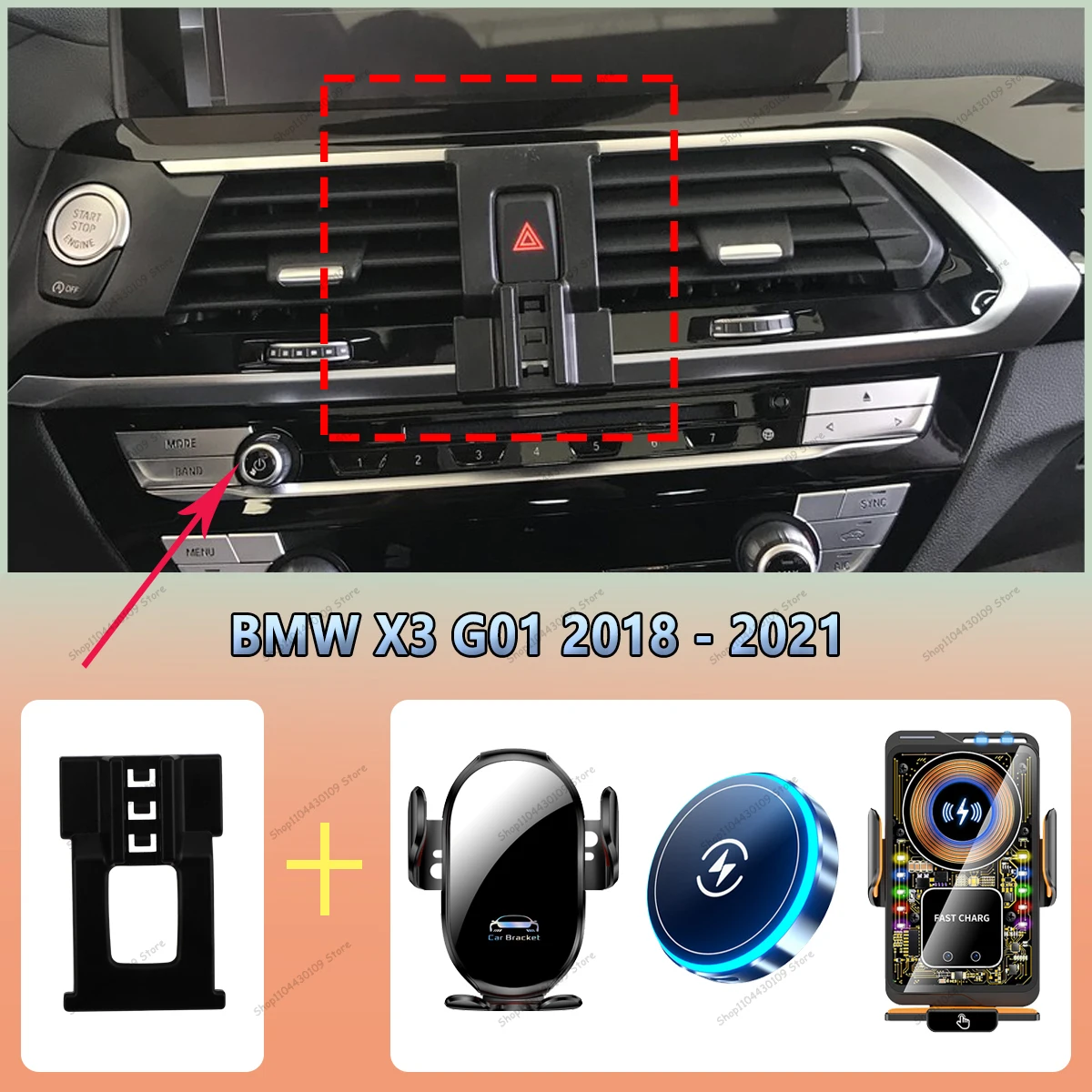 For BMW X3 G01 2018 2019 2020 2021 Smart car phone holder Mount Automatic Locking Cell Phone Vehicle-Specific Charging Holder
For BMW X3 G01 2018 2019 2020 2021 Smart car phone holder Mount Automatic Locking Cell Phone Vehicle-Specific Charging Holder