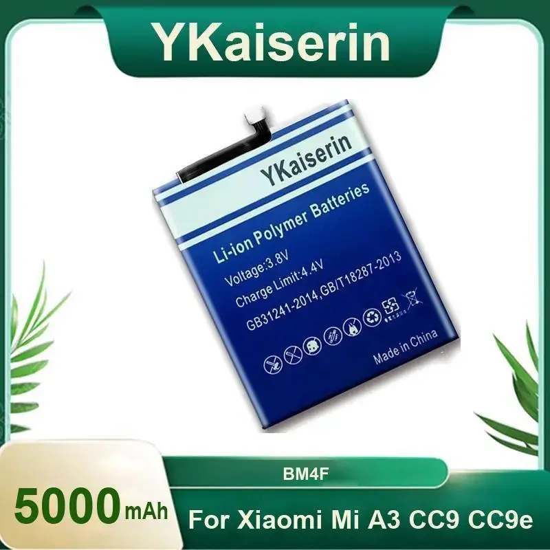 YKaiserin BM4F Аккумулятор 5000 мАч для Xiaomi CC9 CC9e CC9 E Mi A3 Аккумулятор большой емкости + гарантия трек-кода
YKaiserin BM4F Аккумулятор 5000 мАч для Xiaomi CC9 CC9e CC9 E Mi A3 Аккумулятор большой емкости + гарантия трек-кода