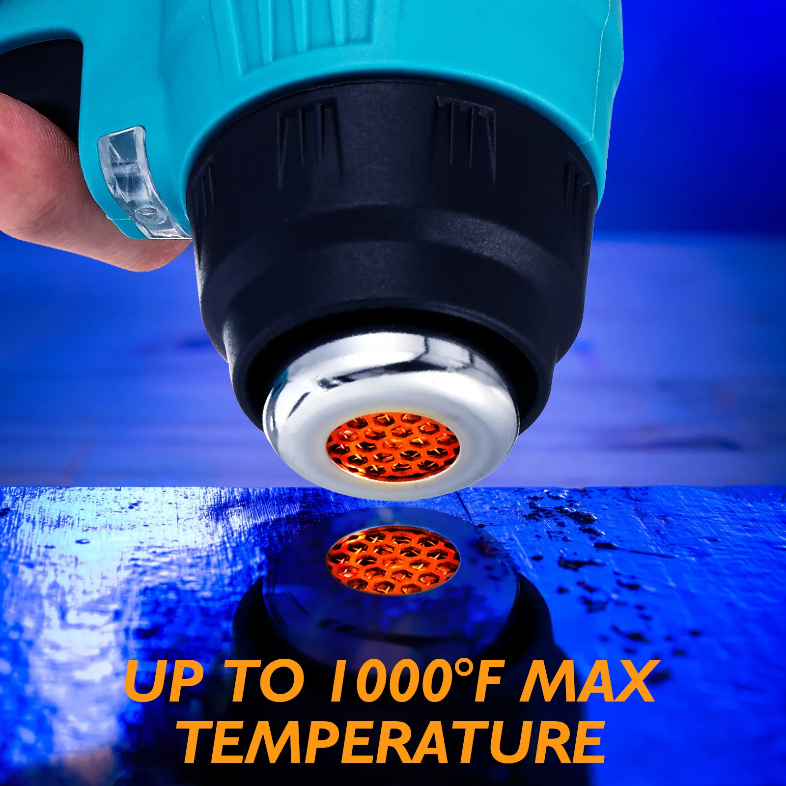 Cordless Hot Air Blower Handheld Electric Fast Heating Trigger Control LED Light Nozzles Safe Anti-Scalding Compatible 18V
Cordless Hot Air Blower Handheld Electric Fast Heating Trigger Control LED Light Nozzles Safe Anti-Scalding Compatible 18V