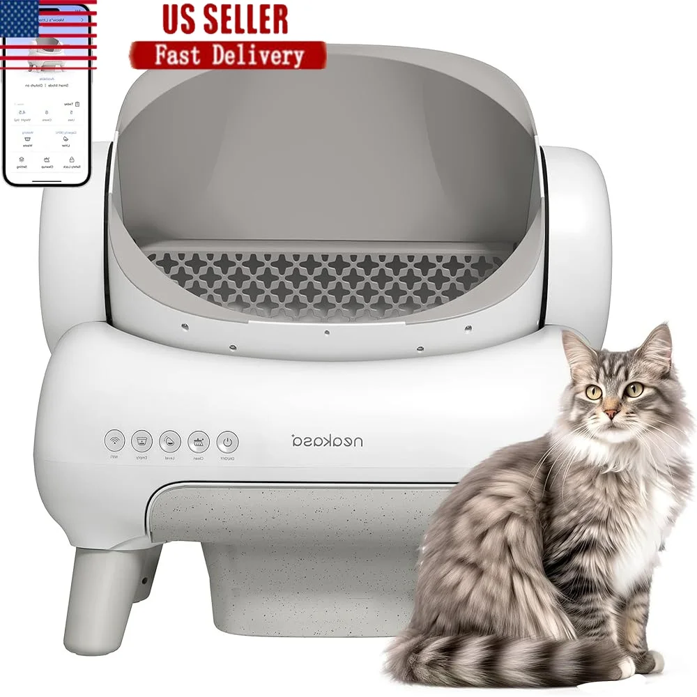 M1 Lite Automatic Self Cleaning Cat Litter Box Open Top with APP Control Infrared Sensors Odor Free Pull Wrap Waste Solution
M1 Lite Automatic Self Cleaning Cat Litter Box Open Top with APP Control Infrared Sensors Odor Free Pull Wrap Waste Solution