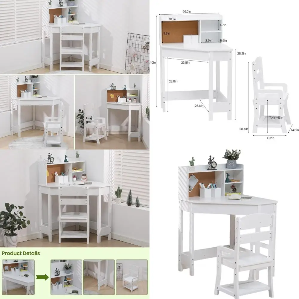 Белый L-образный детский стол и стул для детей от 3 до 8 лет, идеально подходит для учебы
Белый L-образный детский стол и стул для детей от 3 до 8 лет, идеально подходит для учебы