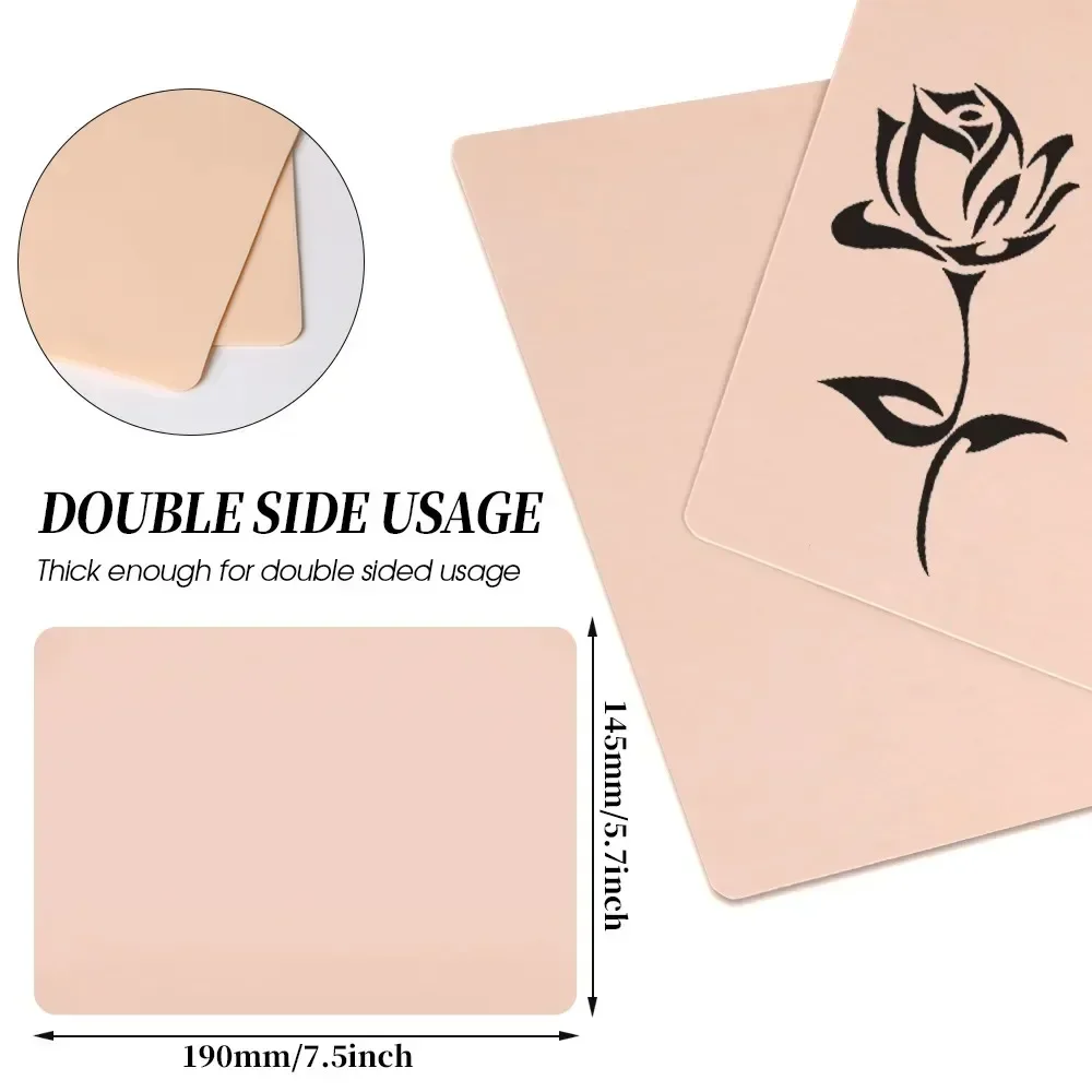 3/5/10pcs pieces of double-sided blank tattoo practice skin training dummy drawing eyebrow line makeup tools tattoo accessories
3/5/10pcs pieces of double-sided blank tattoo practice skin training dummy drawing eyebrow line makeup tools tattoo accessories