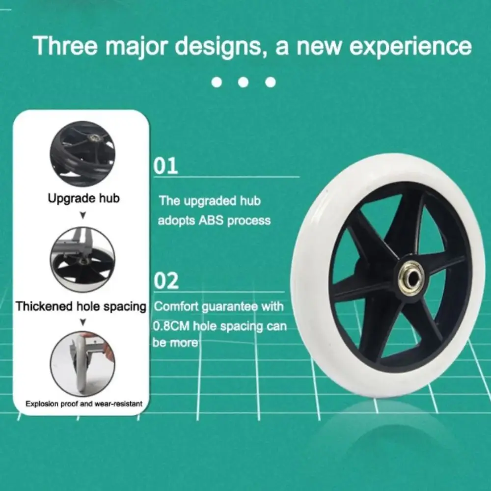 8-дюймовые колеса, передний ролик для инвалидной коляски, сверхмощные прочные резиновые сменные колеса, гладкие, гибкие, противоскользящие
8-дюймовые колеса, передний ролик для инвалидной коляски, сверхмощные прочные резиновые сменные колеса, гладкие, гибкие, противоскользящие