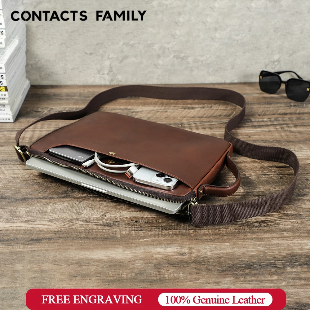 Men's Genuine Leather Laptop Bag For MacBook Pro Air 14 13 Handbag Crossbody Briefcase Bussiness Handbag With Shoulder Strap
Men's Genuine Leather Laptop Bag For MacBook Pro Air 14 13 Handbag Crossbody Briefcase Bussiness Handbag With Shoulder Strap