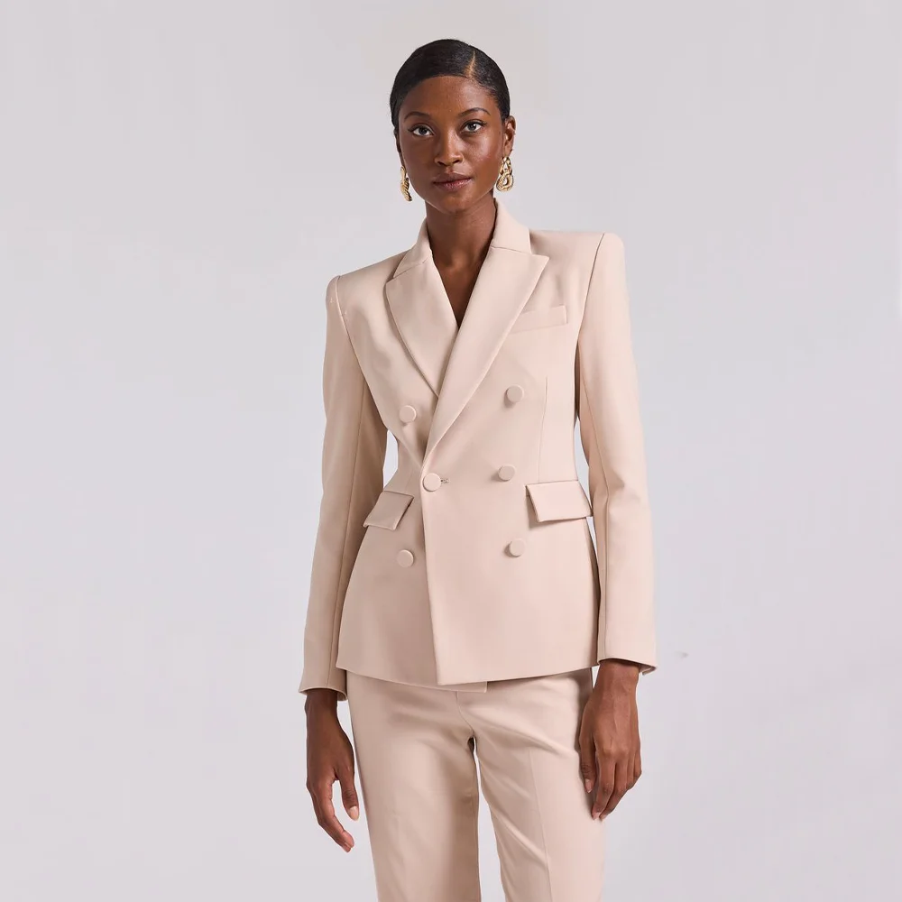 Slim Women's Suit Bow Collar Set Woman Two Pieces Casual Elegant Blazer Pants Suit Long Sleeves Jacket Double Breasted Suits
Slim Women's Suit Bow Collar Set Woman Two Pieces Casual Elegant Blazer Pants Suit Long Sleeves Jacket Double Breasted Suits