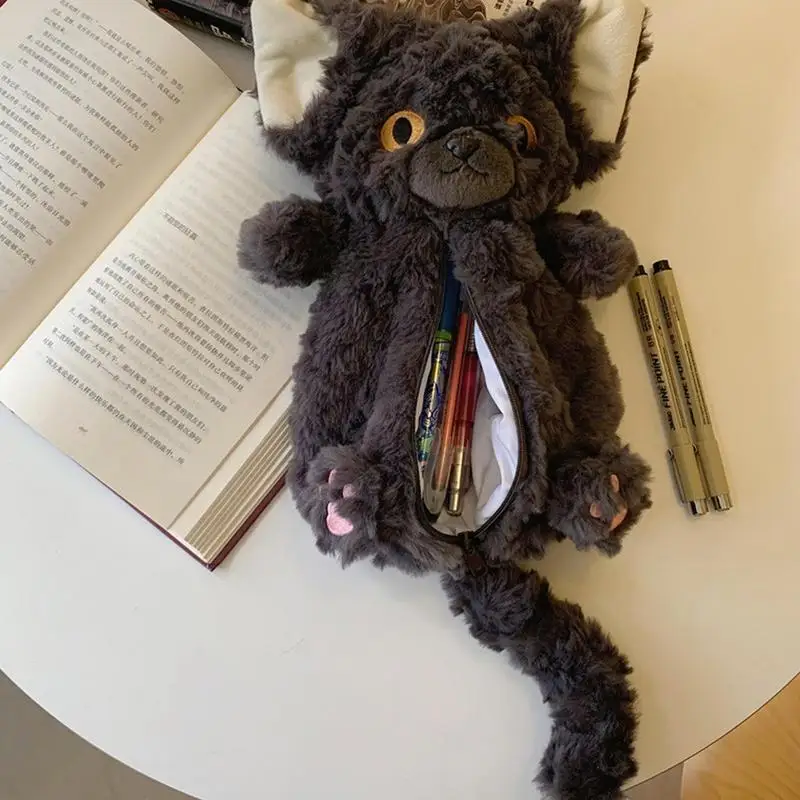 Cute Cat Plush Pencil Box Multifunctional Pencil Case Stuffed Animal Large Capacity Stationery Bag Cartoon Doll Cat Pencil Bags
Cute Cat Plush Pencil Box Multifunctional Pencil Case Stuffed Animal Large Capacity Stationery Bag Cartoon Doll Cat Pencil Bags