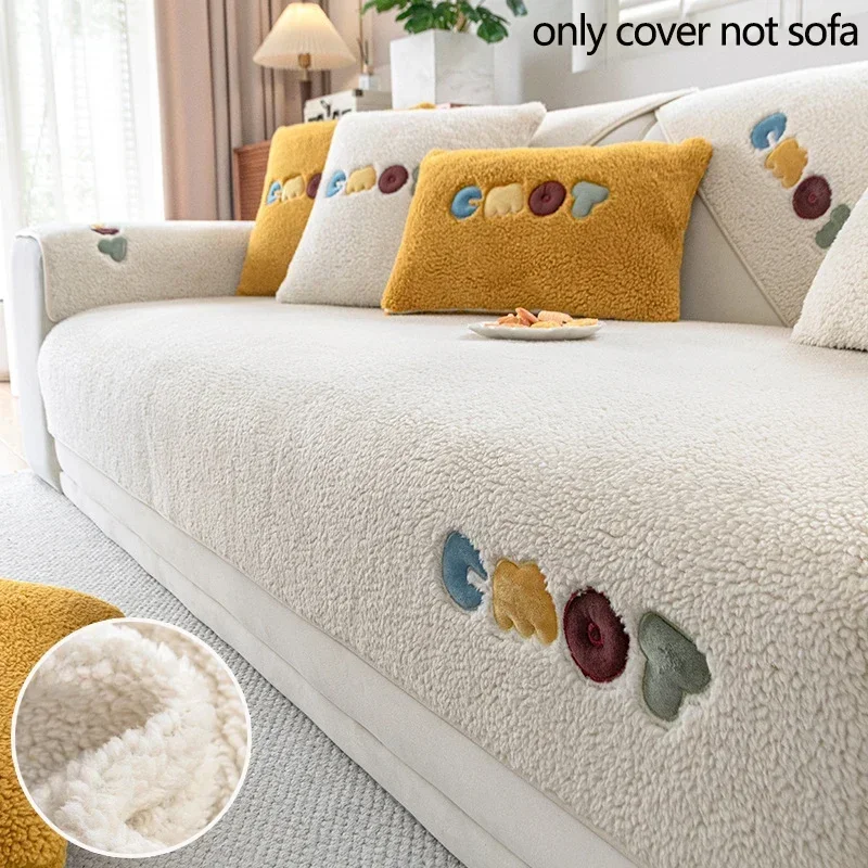 1PC Thickened Plush Sofa Mat Cover Solid Color Sofa Towel Anti-slip L Shaped Corner Couch Slipcover for Living Room Home Decor
1PC Thickened Plush Sofa Mat Cover Solid Color Sofa Towel Anti-slip L Shaped Corner Couch Slipcover for Living Room Home Decor