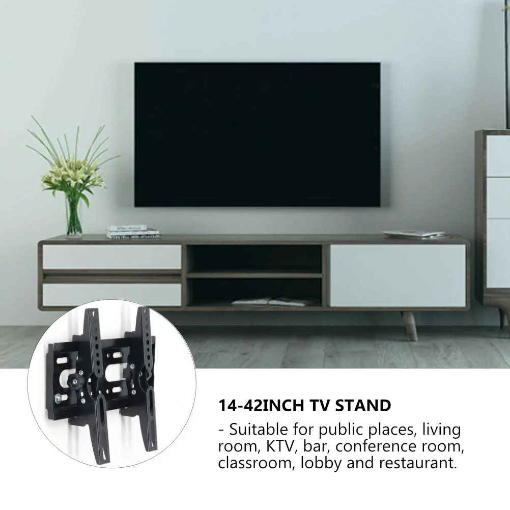 1pc 14-42Inch Lcd Wall Mount Bracket Adjustable Iron Stand For Living Room Bar Classroom Universal Hanging Rack 
1pc 14-42Inch Lcd Wall Mount Bracket Adjustable Iron Stand For Living Room Bar Classroom Universal Hanging Rack