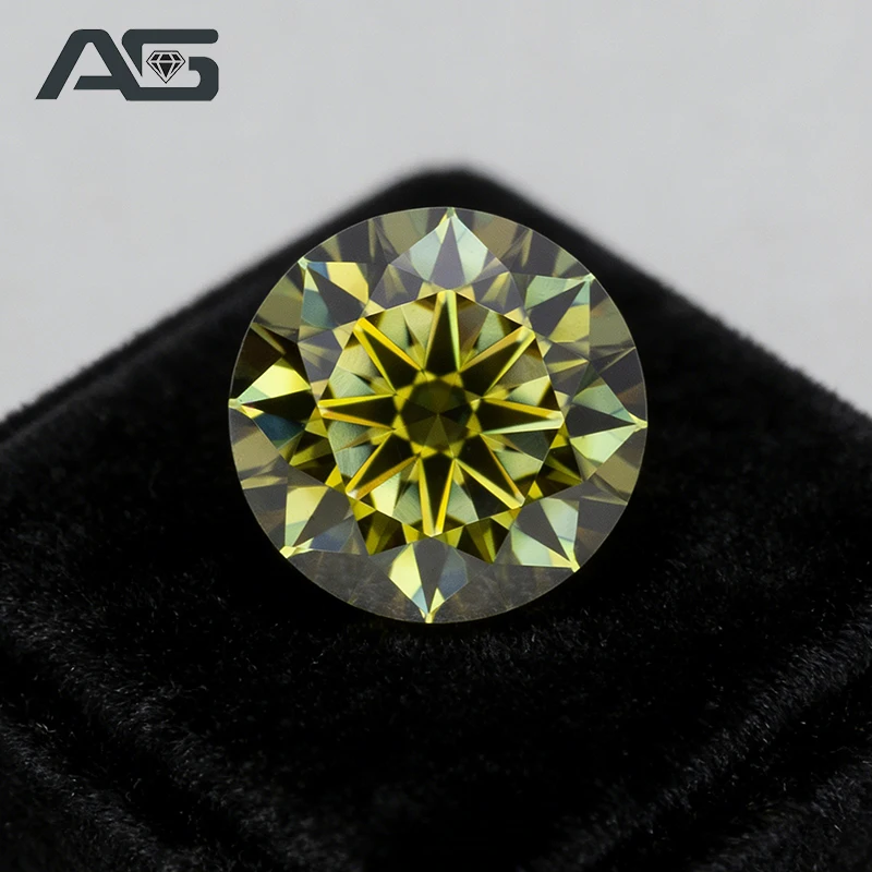 Natural Olive Moissanite Stone Round Cut VVS1 GRA Certified Moissanita Pass Diamond Tester for DIY Jewelry Making
Natural Olive Moissanite Stone Round Cut VVS1 GRA Certified Moissanita Pass Diamond Tester for DIY Jewelry Making
