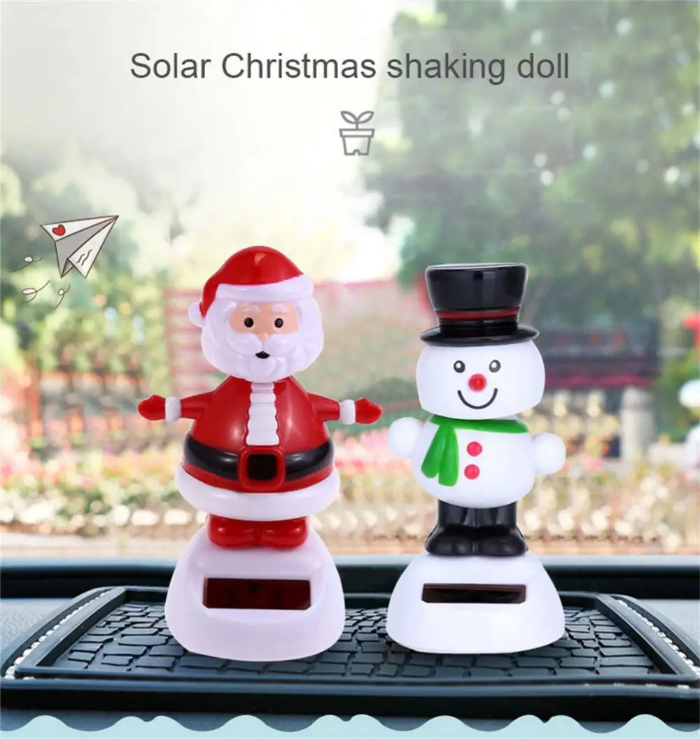 1pc Christmas Car Interior Solar Swing Doll Decoration Swing Automatically Shaking Head Ornaments Car Interior Accessories
1pc Christmas Car Interior Solar Swing Doll Decoration Swing Automatically Shaking Head Ornaments Car Interior Accessories