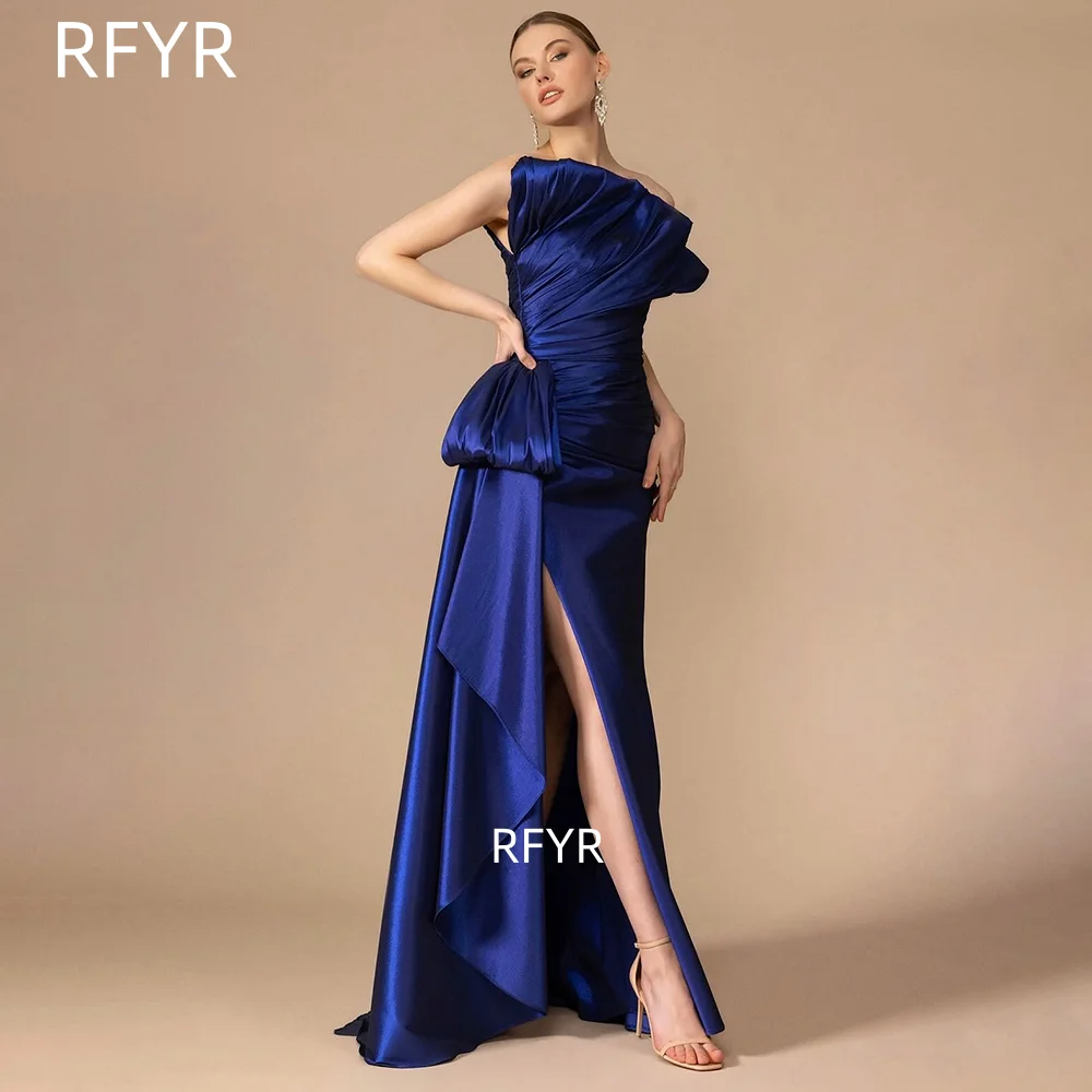 RFYR Royal Evening Dress Lace Up Back Prom Dress with Pleats Party Dress for Arabic Women فساتين مناسبة Customized
RFYR Royal Evening Dress Lace Up Back Prom Dress with Pleats Party Dress for Arabic Women فساتين مناسبة Customized
