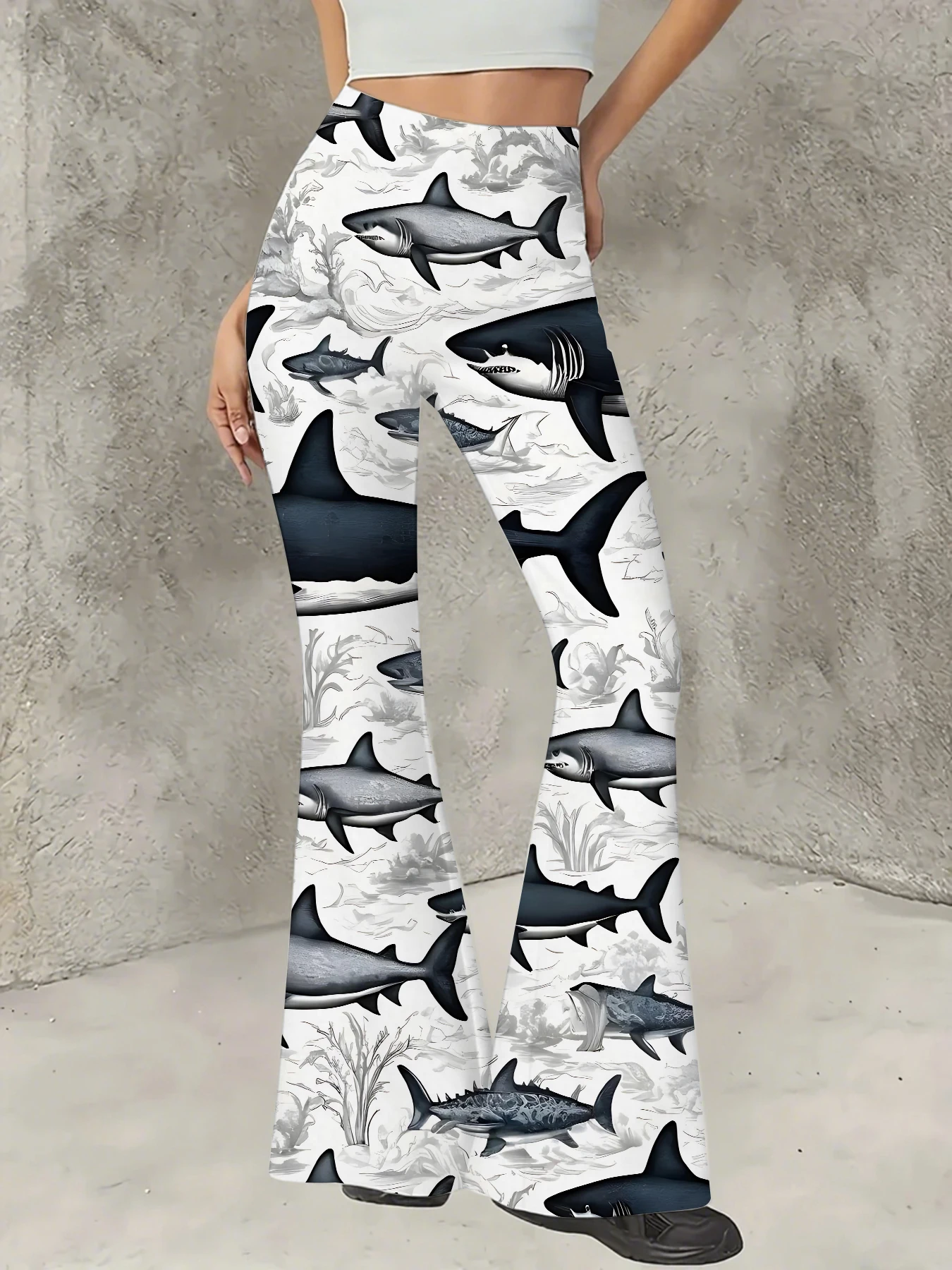 Y2K Graphic Print Flare Pants Women High Waist Knit Bell Bottom Trousers
Y2K Graphic Print Flare Pants Women High Waist Knit Bell Bottom Trousers
