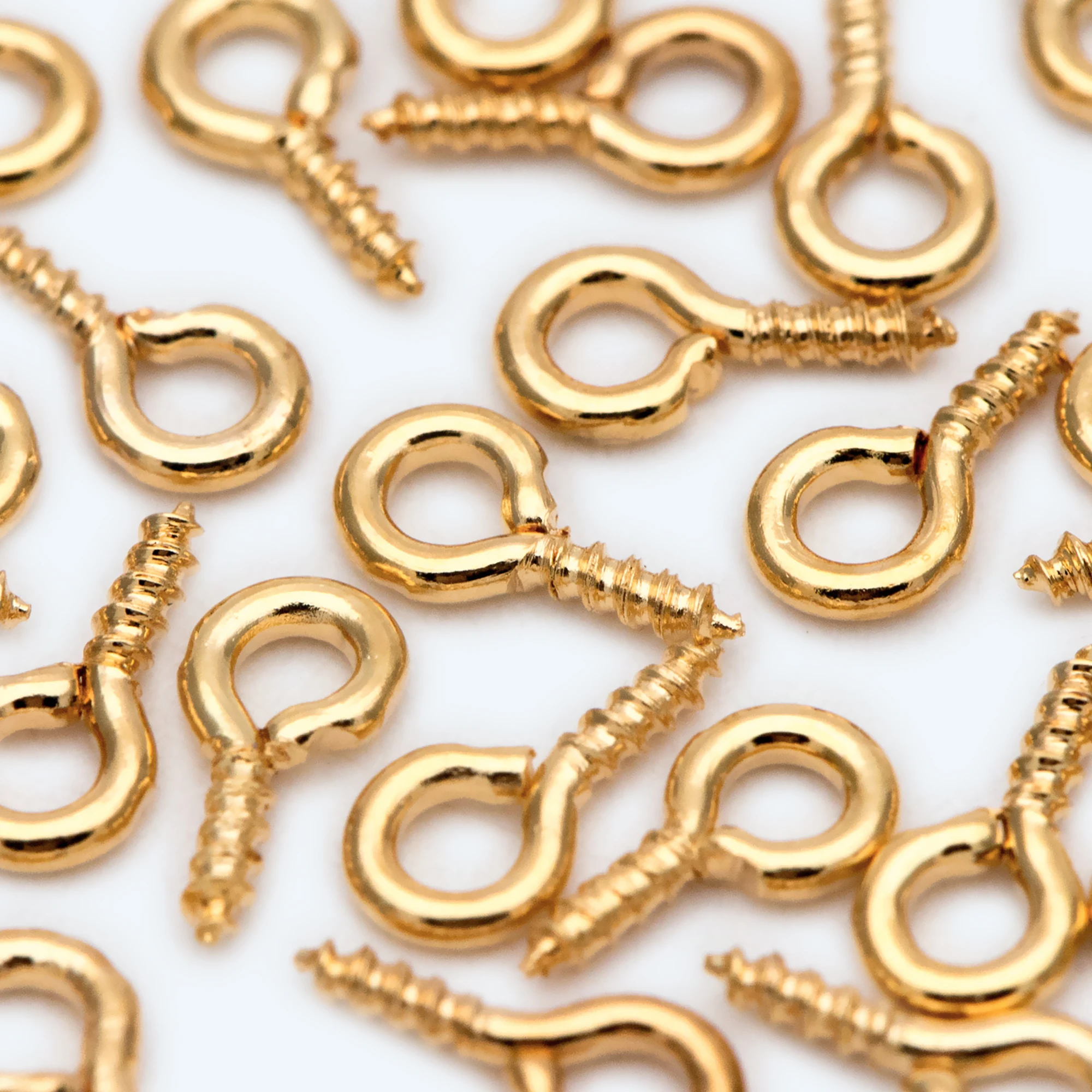 20pcs Gold/ Silver Screw Eye Bails, Eyelet Screws, Eye Pin, For Jewelry Making Diy Accessories Findings (GB-2071)
20pcs Gold/ Silver Screw Eye Bails, Eyelet Screws, Eye Pin, For Jewelry Making Diy Accessories Findings (GB-2071)