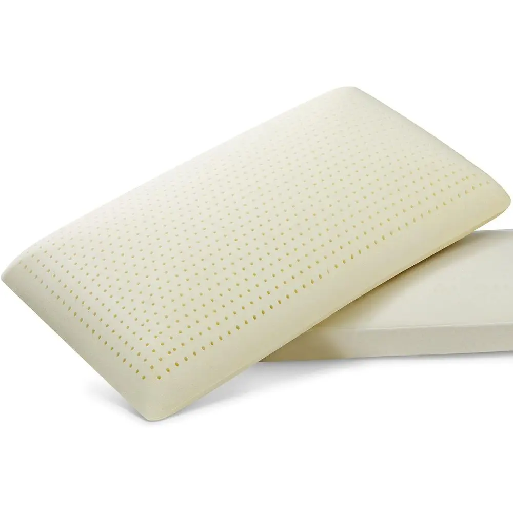 100% Natural Talalay Latex Pillow - Premium Support for Side, Back, and Stomach Sleepers with Breathable Cotton Cover
100% Natural Talalay Latex Pillow - Premium Support for Side, Back, and Stomach Sleepers with Breathable Cotton Cover