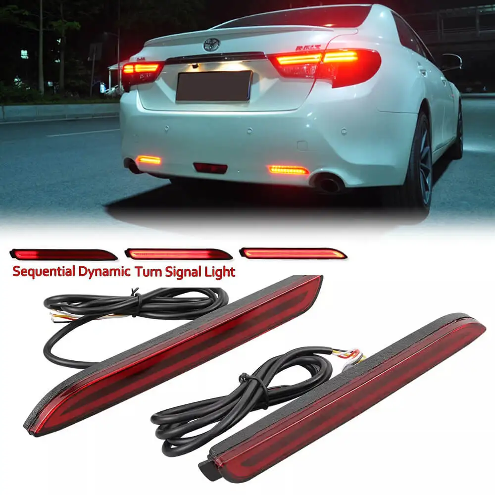 2PCS Car LED Rear Bumper Reflector Brake Lights Lamp for Lexus IS-F GX470 RX300 for Toyota/Camry/RAV4/Sienna/Venza/Reiz/Innova
2PCS Car LED Rear Bumper Reflector Brake Lights Lamp for Lexus IS-F GX470 RX300 for Toyota/Camry/RAV4/Sienna/Venza/Reiz/Innova