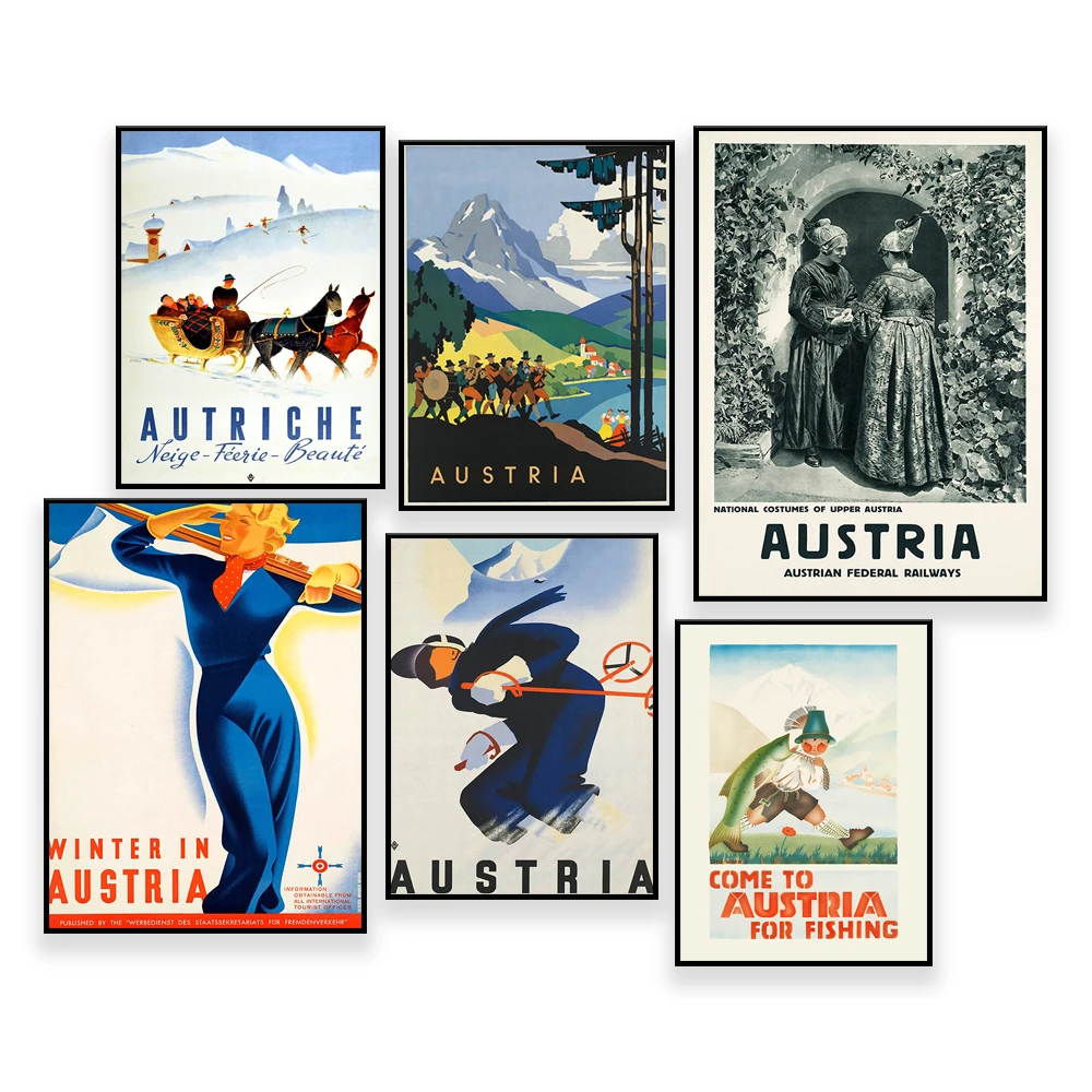 Austria Travel Poster| Vintage Travel Print| Austria Vintage Wall Art Print| Canvas Print Wall Decor| Poster Print
Austria Travel Poster| Vintage Travel Print| Austria Vintage Wall Art Print| Canvas Print Wall Decor| Poster Print