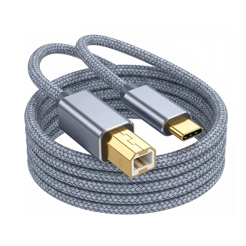 USB C To USB B 2.0 Printer Cable Laptop Scanner Printer Cable Type c USB Printer Cable Cord for HP Canon Epson Dell
USB C To USB B 2.0 Printer Cable Laptop Scanner Printer Cable Type c USB Printer Cable Cord for HP Canon Epson Dell