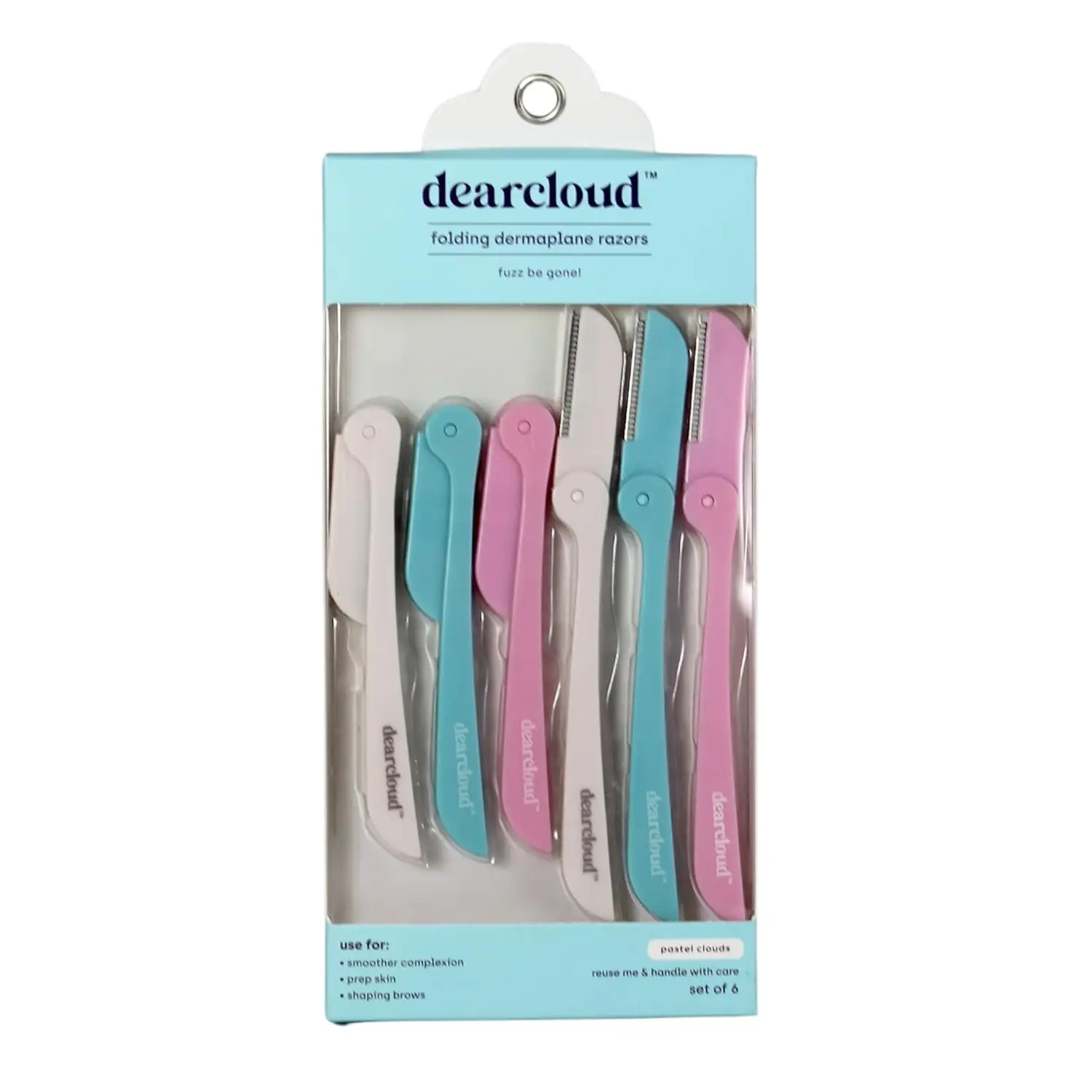 Dermaplane Razors for Women Face Hair Remover & Exfoliation Tool with Foldable Design Set of 6
Dermaplane Razors for Women Face Hair Remover & Exfoliation Tool with Foldable Design Set of 6