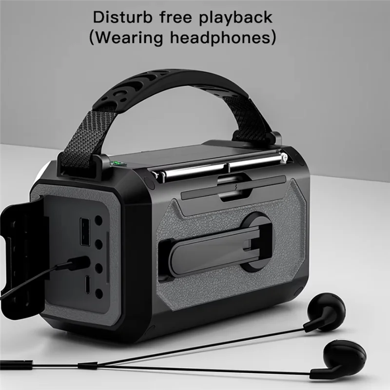 B37B-12000Mah Solar Hand Crank Weather Radio AM/FM/NOAA, Emergency SOS Alarm, Reading Lamp For Outdoor Camping
B37B-12000Mah Solar Hand Crank Weather Radio AM/FM/NOAA, Emergency SOS Alarm, Reading Lamp For Outdoor Camping