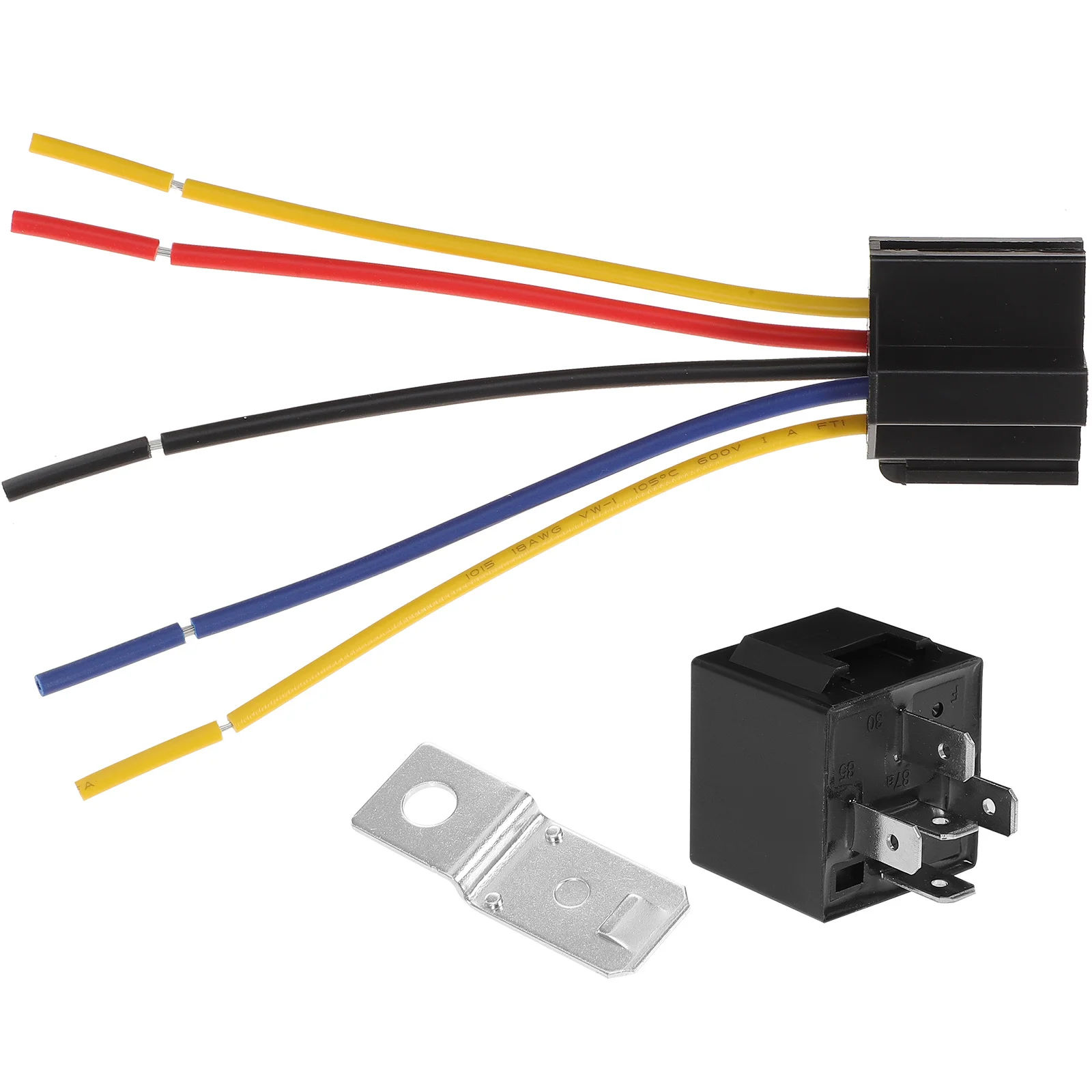 5Pcs Car Relay 12V 40A 5 Pin Automotive Grade Relay with Strong Output Current Low Voltage Drop for Vehicle Lighting Alarm
5Pcs Car Relay 12V 40A 5 Pin Automotive Grade Relay with Strong Output Current Low Voltage Drop for Vehicle Lighting Alarm