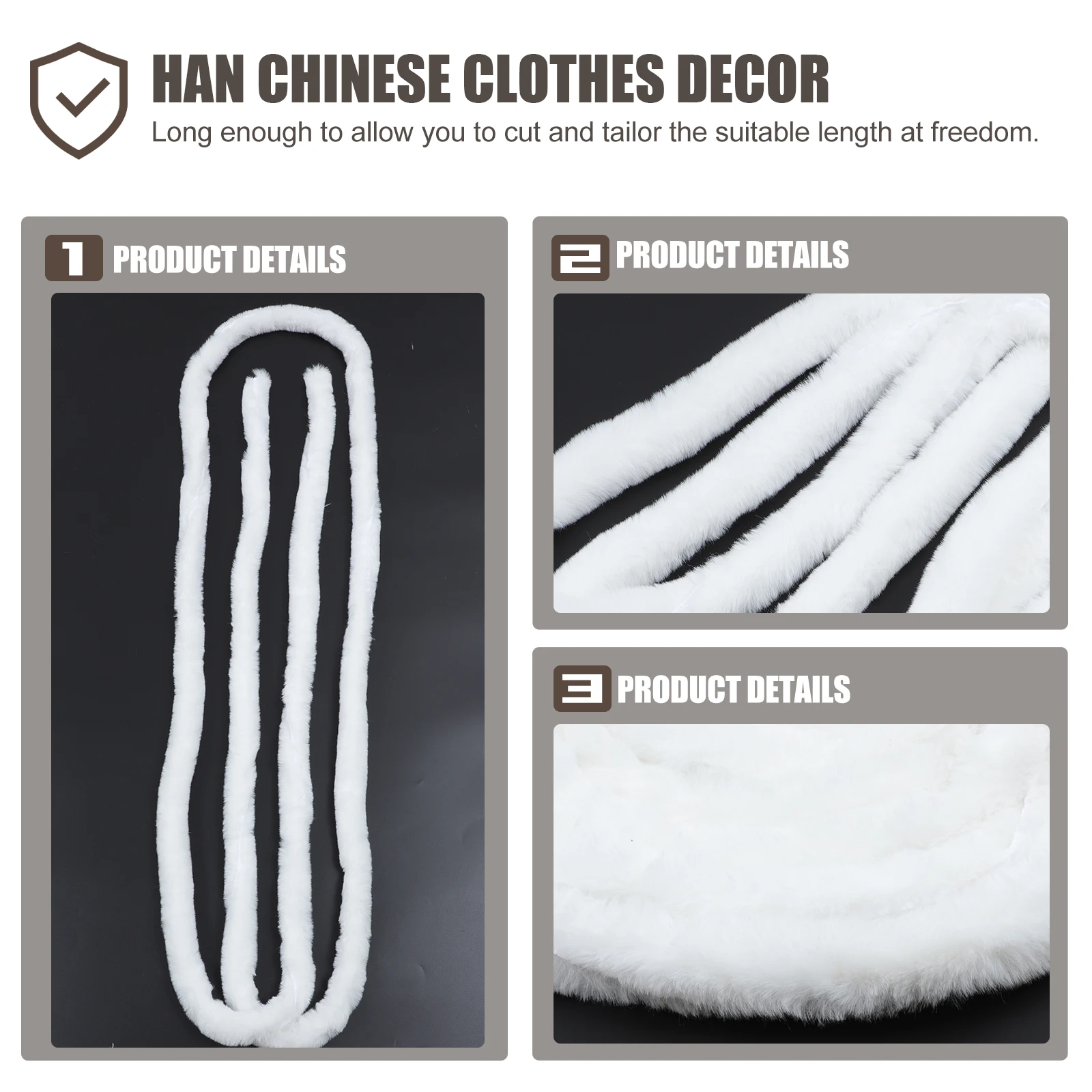 1pc Faux Trim Chinese Style Hat White Artificial Roll Diy Costume Accessories Xmas Faux Hanfu Decor Ribbon Vintage Clothing
1pc Faux Trim Chinese Style Hat White Artificial Roll Diy Costume Accessories Xmas Faux Hanfu Decor Ribbon Vintage Clothing
