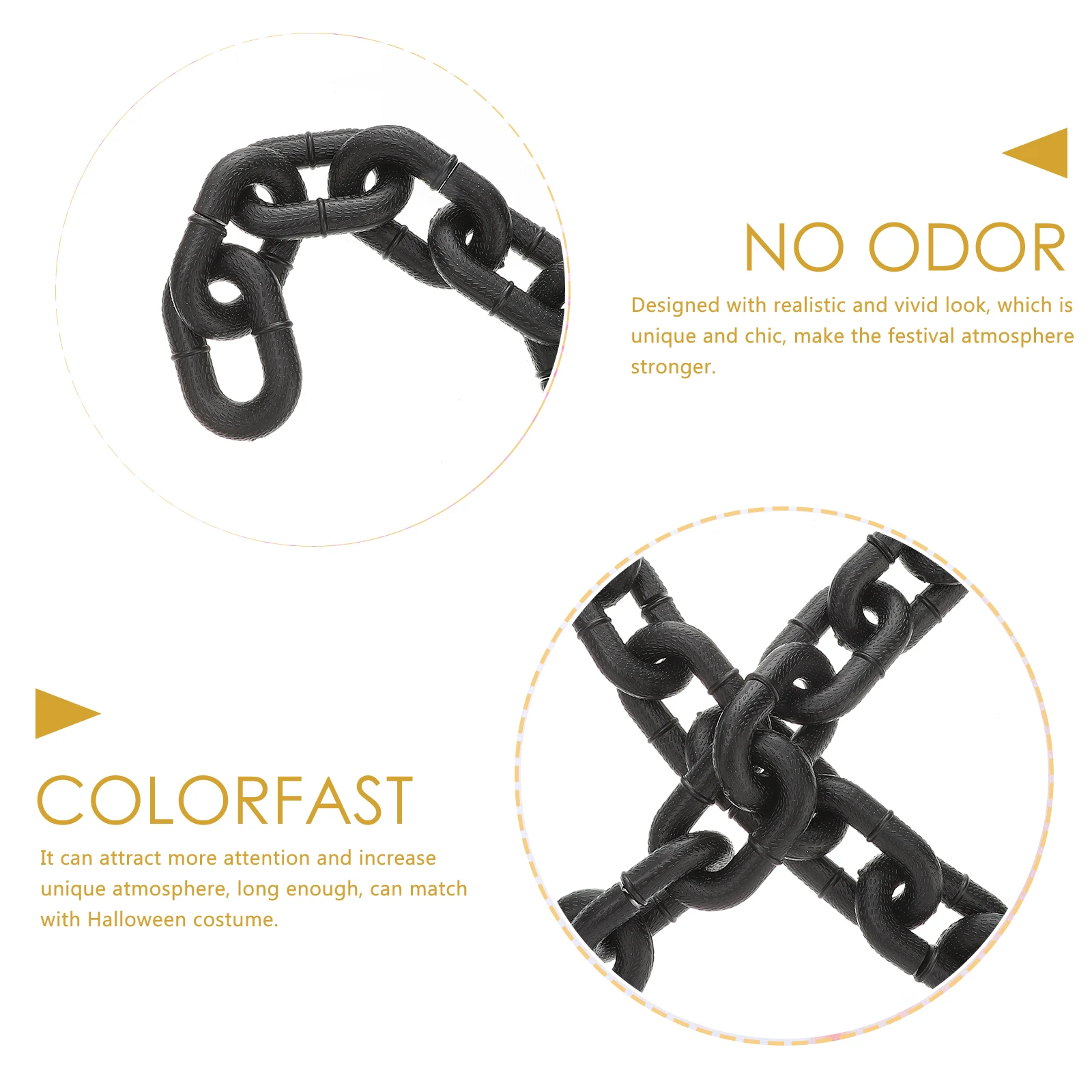 Haunted House Iron Chain Decoration Halloween Plastic Chains Party Prop Faux for Coil
Haunted House Iron Chain Decoration Halloween Plastic Chains Party Prop Faux for Coil