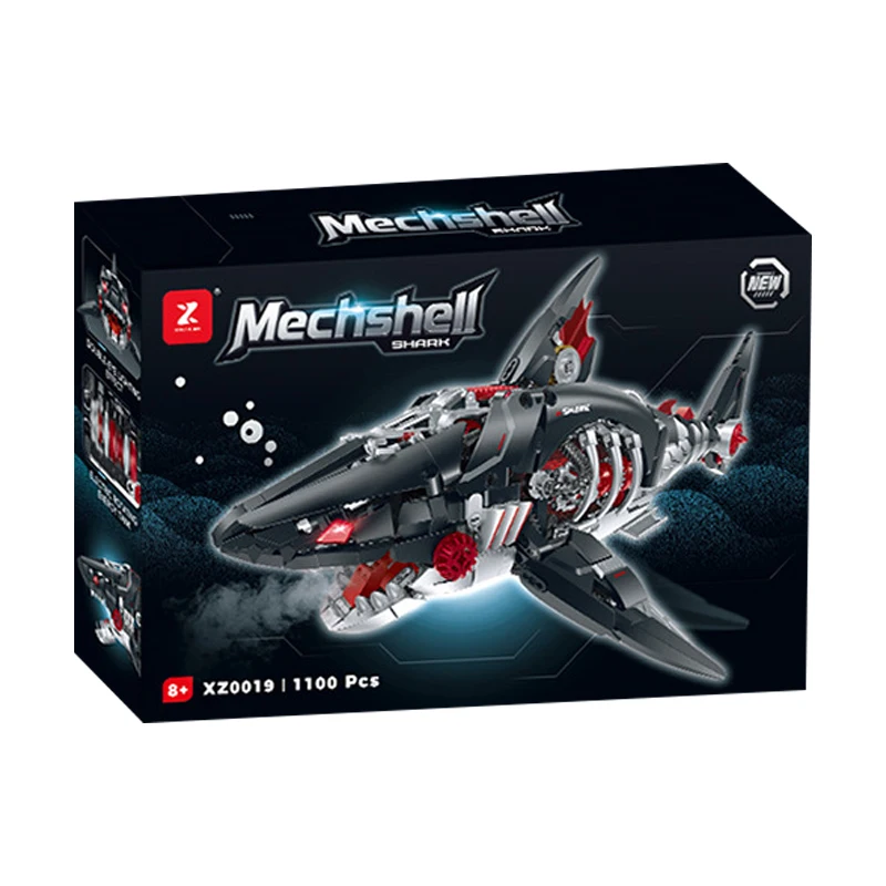 IN STOCK XZ0019 MOC Technical Marine Animals Electric Shark Building Blocks Bricks Model Toys for Children Christmas Gift Set
IN STOCK XZ0019 MOC Technical Marine Animals Electric Shark Building Blocks Bricks Model Toys for Children Christmas Gift Set