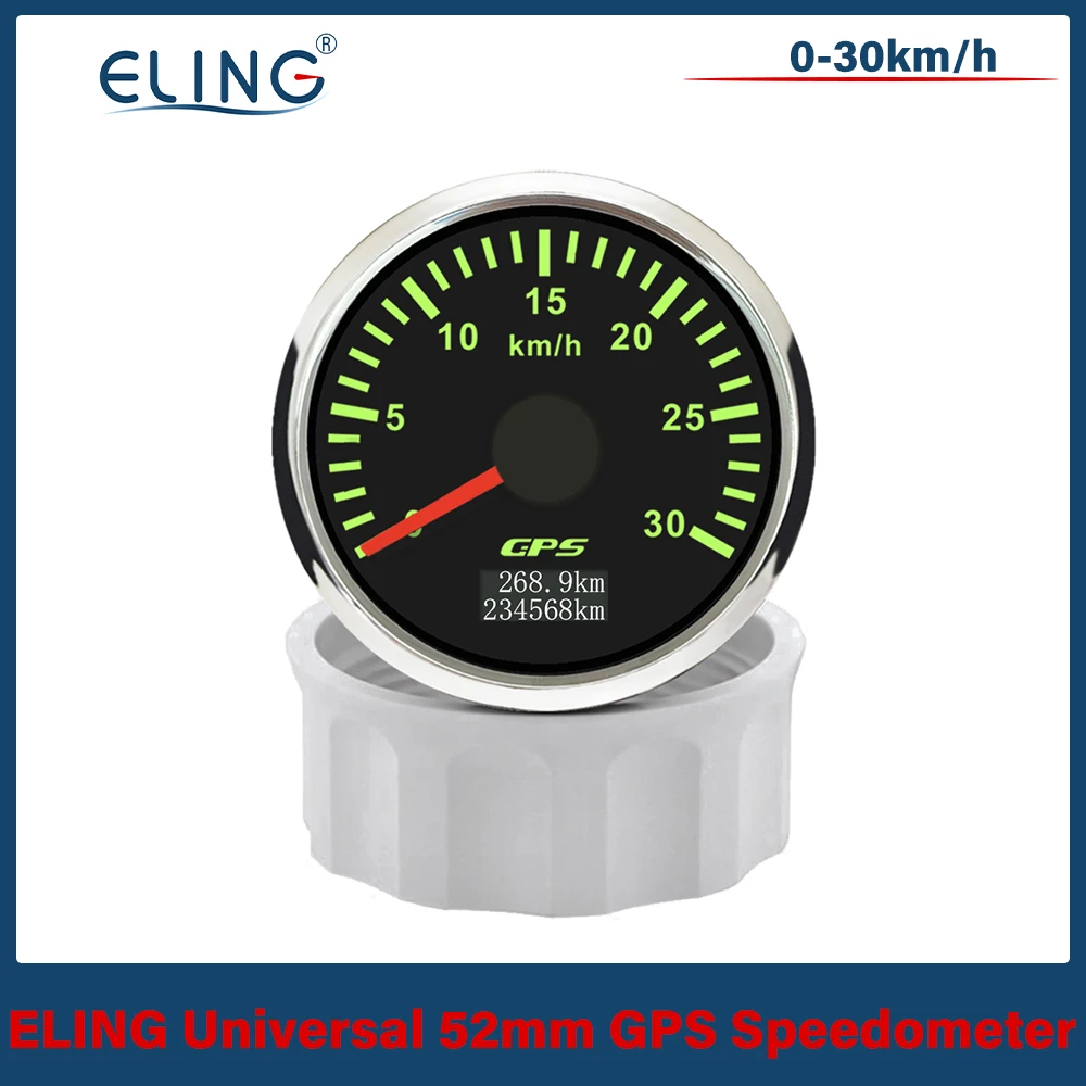 ELING Car Boat Universal 52mm GPS Speedometer 30km/h 80KM/H 200kmh Odometer Tripmeter with GPS Antenna 7 Colors Backlight 9-32V
ELING Car Boat Universal 52mm GPS Speedometer 30km/h 80KM/H 200kmh Odometer Tripmeter with GPS Antenna 7 Colors Backlight 9-32V