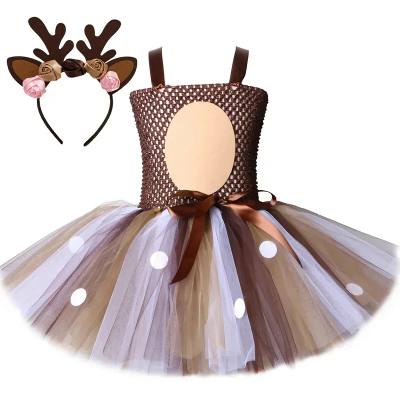 AA Deer Costume for Girls Halloween Christmas Tutu Dress Reindeer Elk Cosplay Fancy Dress Up Kids Girl Birthday Party 2025 New
AA Deer Costume for Girls Halloween Christmas Tutu Dress Reindeer Elk Cosplay Fancy Dress Up Kids Girl Birthday Party 2025 New