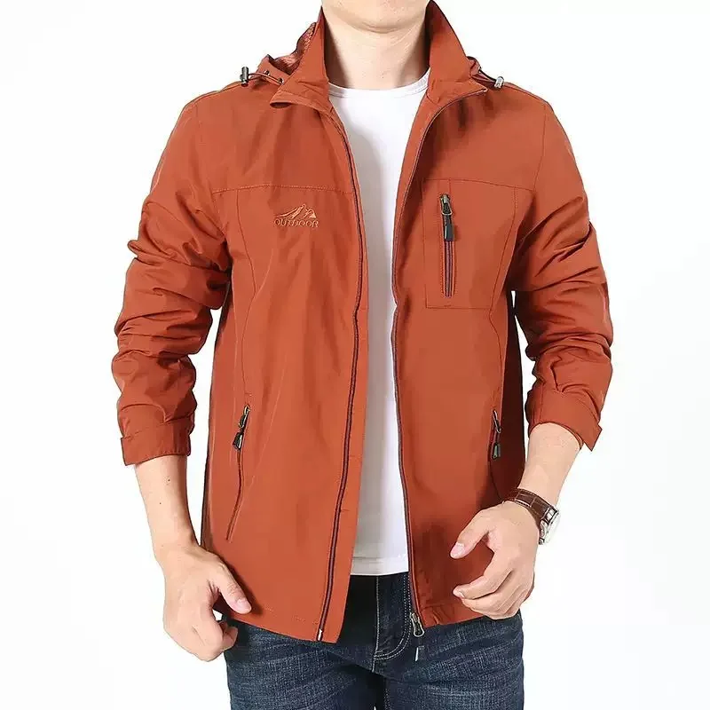 Spring and Autumn New Fashion Trendy Outdoor Sports Windproof Hooded Jacket Men's Casual Loose Plus Size High Quality Jacket
Spring and Autumn New Fashion Trendy Outdoor Sports Windproof Hooded Jacket Men's Casual Loose Plus Size High Quality Jacket