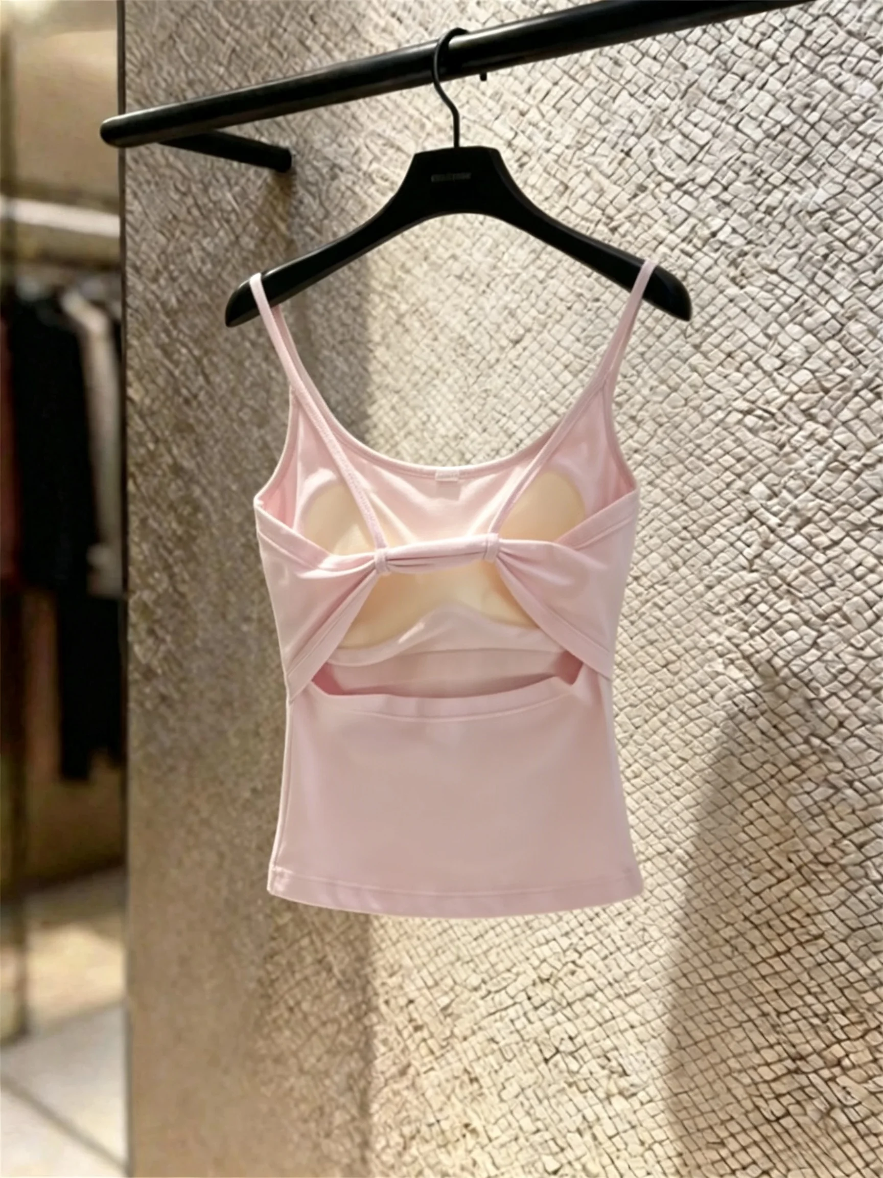 Cross Back Strap Vest Women's Sexy Top Outerwear with Chest Pad Moisture Wicking Short Length Micro Stretch Color
Cross Back Strap Vest Women's Sexy Top Outerwear with Chest Pad Moisture Wicking Short Length Micro Stretch Color