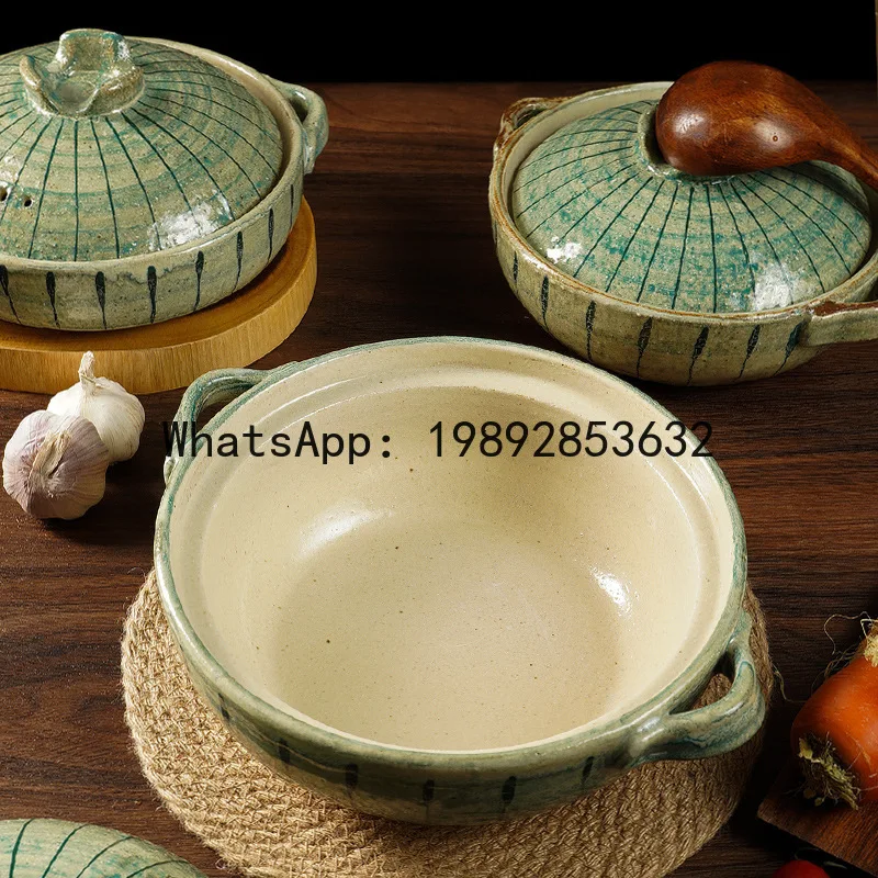 SG three-point fired ceramic casserole pot household hand-painted high temperature resistant stew pot gas open flame
SG three-point fired ceramic casserole pot household hand-painted high temperature resistant stew pot gas open flame