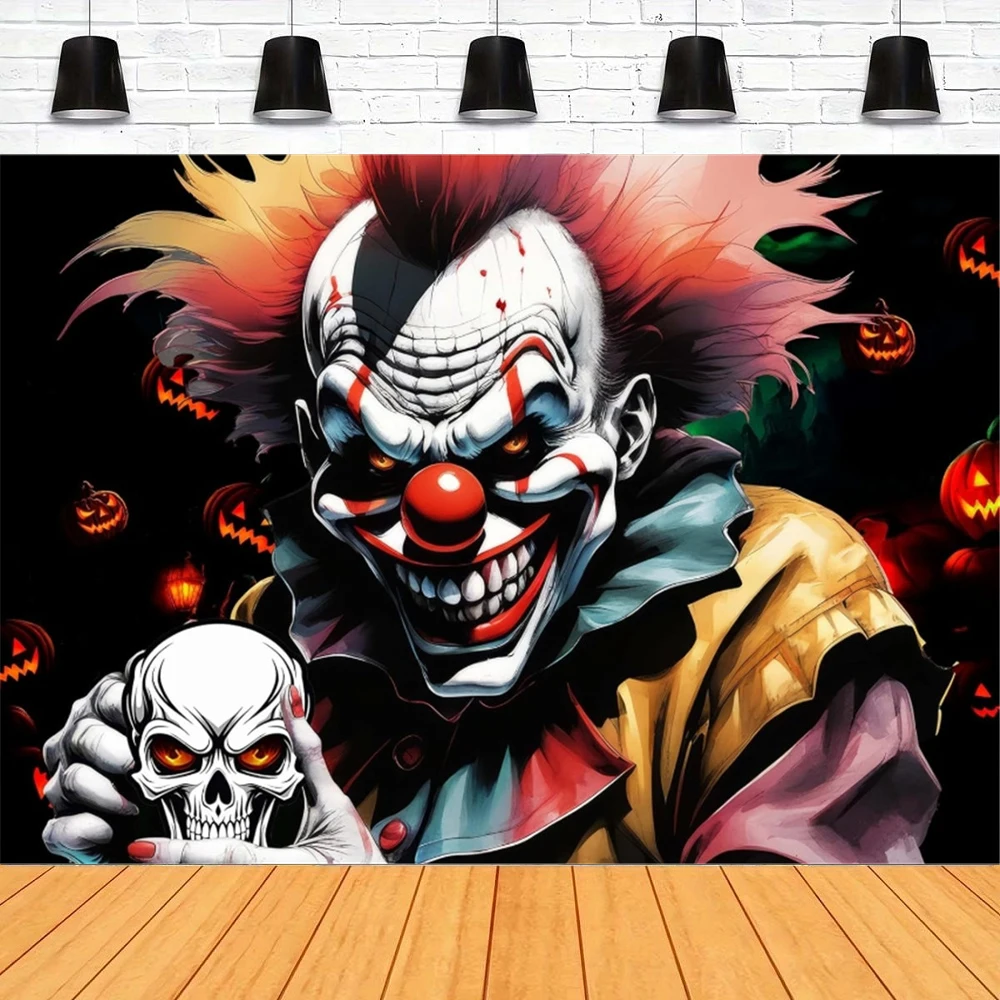 Фон для фотосъемки жуткий страшный ужас цирковой клоун баннер злой клоун тема Хэллоуин Декор для вечеринки фон поставки плакат
Фон для фотосъемки жуткий страшный ужас цирковой клоун баннер злой клоун тема Хэллоуин Декор для вечеринки фон поставки плакат