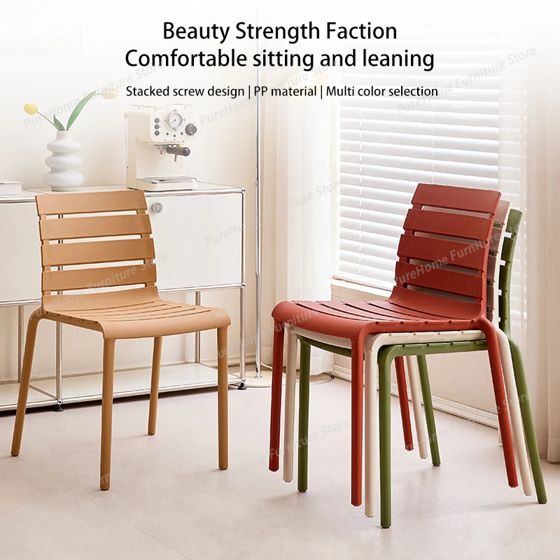 Simple 4-pack Plastic Home Office Stackable Dining Chairs Stylish Dining Room Kitchen Chair Modern Durable Restaurant Cafe Chair
Simple 4-pack Plastic Home Office Stackable Dining Chairs Stylish Dining Room Kitchen Chair Modern Durable Restaurant Cafe Chair