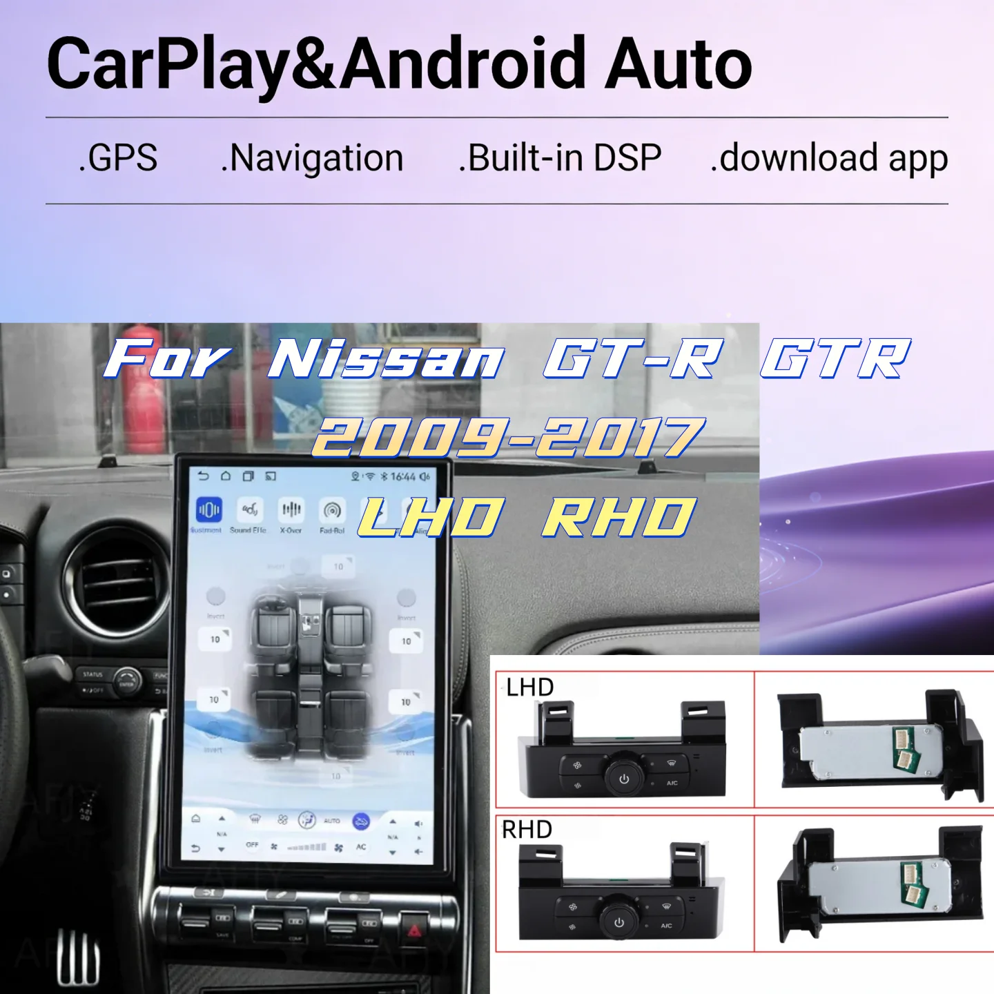14.5 inch Android Multimedia Player LHD RHD For Nissan GT-R GTR 2009-2017 GPS Car Radio Navigation Auto Car Stereo Head Unit
14.5 inch Android Multimedia Player LHD RHD For Nissan GT-R GTR 2009-2017 GPS Car Radio Navigation Auto Car Stereo Head Unit