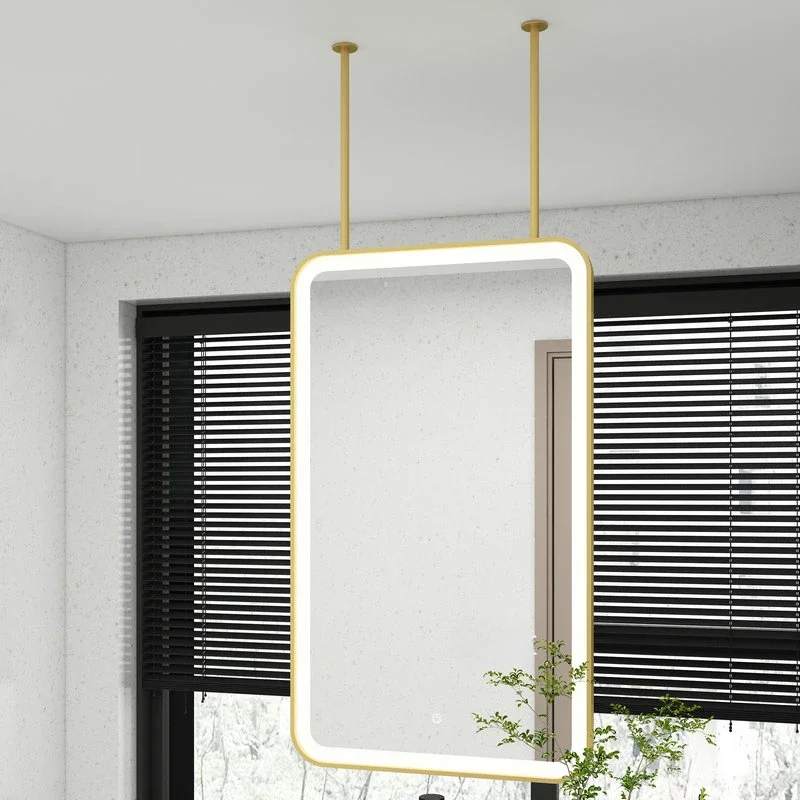 Простое подвесное потолочное зеркало для ванной комнаты в семье, прямоугольное подвесное подвесное интеллектуальное зеркало для ванной комнаты 
Простое подвесное потолочное зеркало для ванной комнаты в семье, прямоугольное подвесное подвесное интеллектуальное зеркало для ванной комнаты