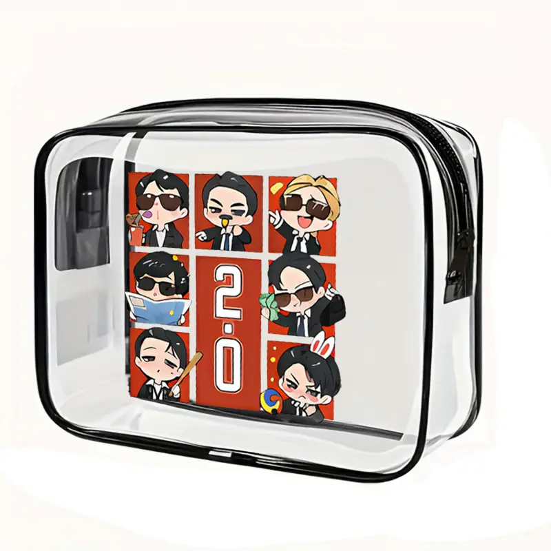 Pvc Transparent Travel Storage Bag with Zipper Arirang World Tour 2026 Cosmetics Toiletries and Kpop Fan Gift Makeup Boxes
Pvc Transparent Travel Storage Bag with Zipper Arirang World Tour 2026 Cosmetics Toiletries and Kpop Fan Gift Makeup Boxes