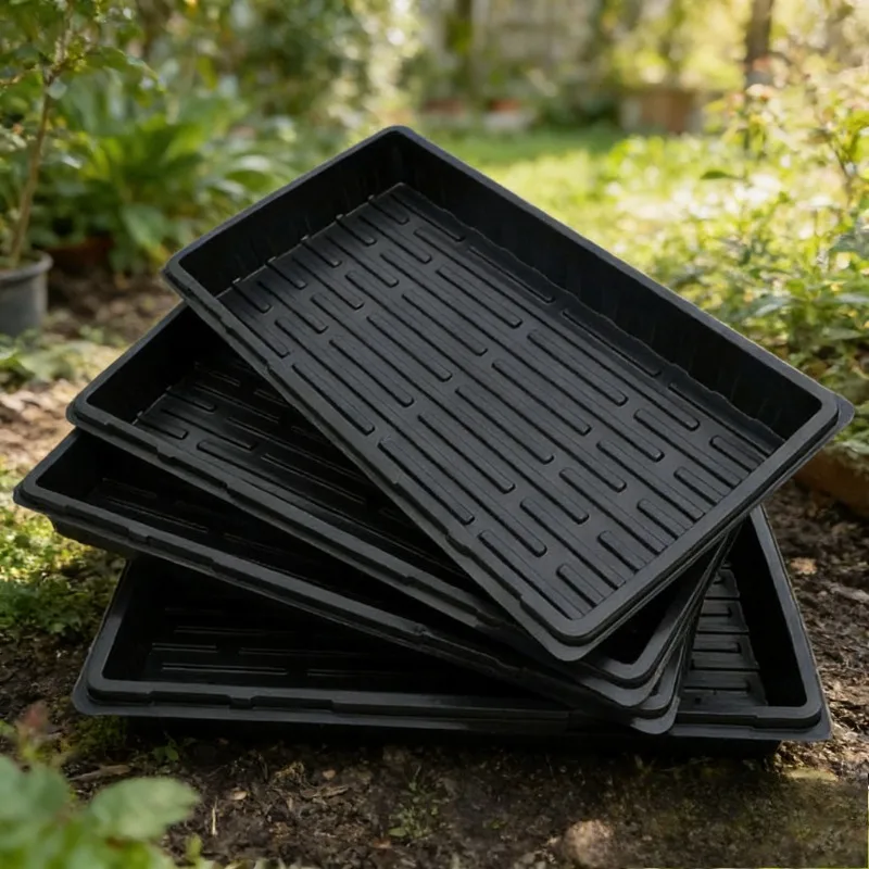 6 Pack Plant Nursery Trays 53.34cm×27.94cm 6.1cm Deep Heavy-Duty for Transplanting and Growing Microgreens in 72/128-Hole Trays
6 Pack Plant Nursery Trays 53.34cm×27.94cm 6.1cm Deep Heavy-Duty for Transplanting and Growing Microgreens in 72/128-Hole Trays